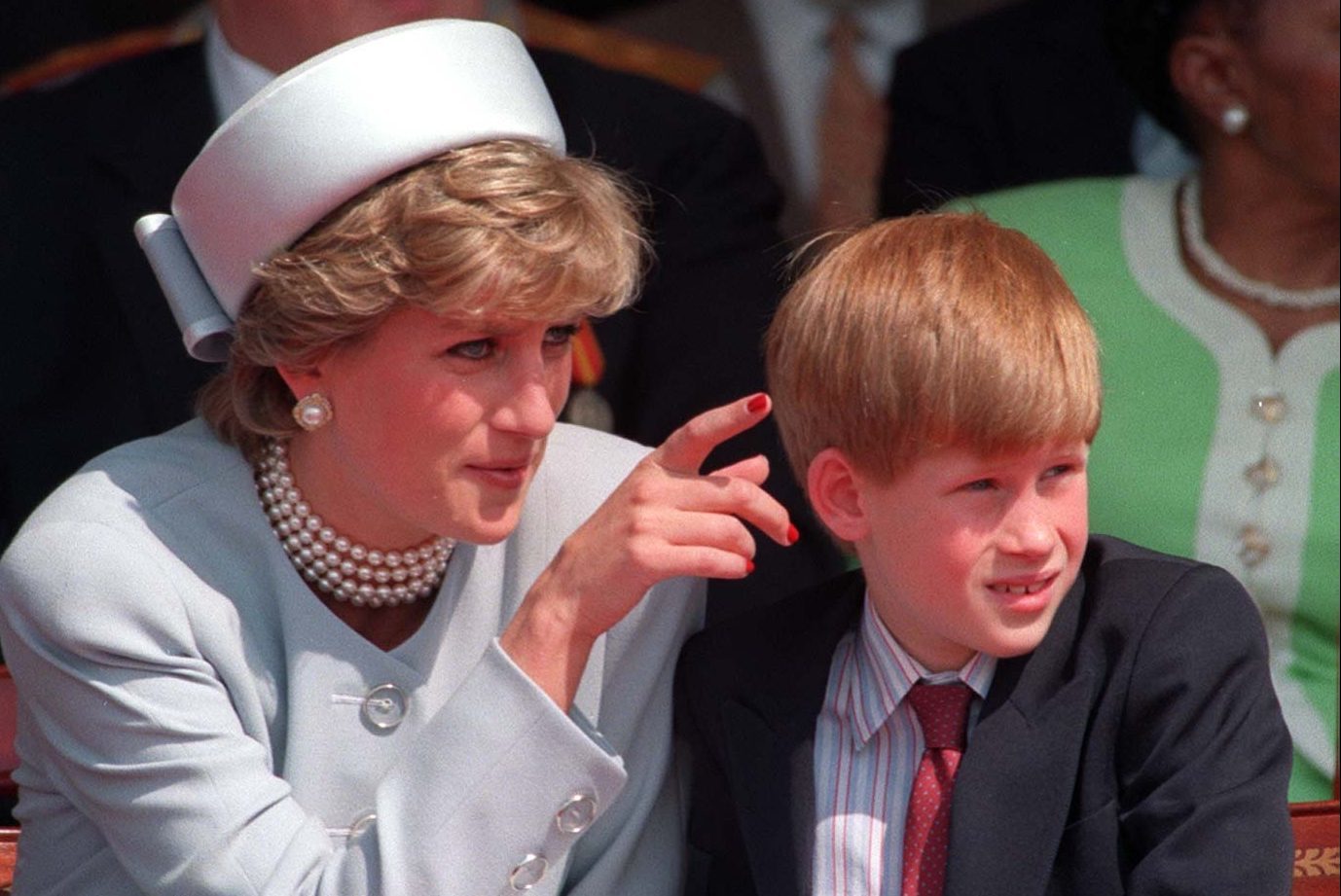 Diana, Princess of Wales with her son Prince Harry, 1995 (Martin Keene/PA Wire)