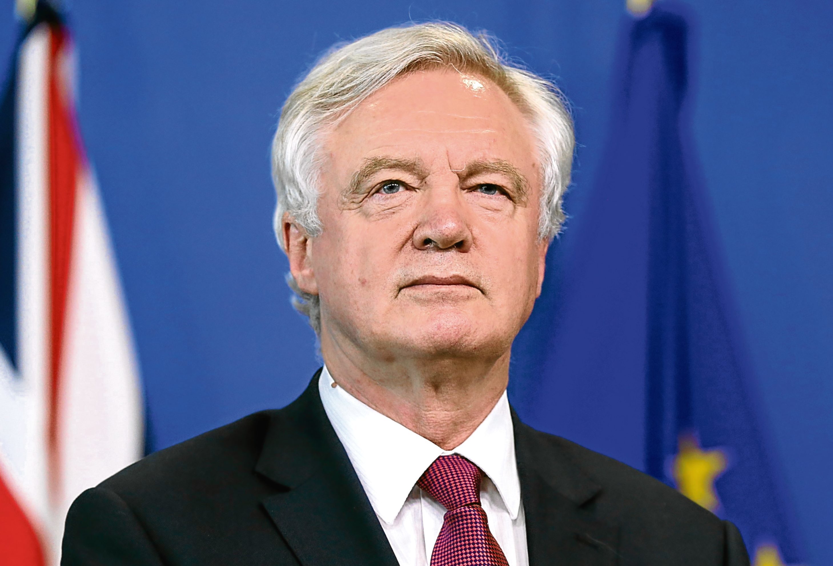 Secretary of State for Exiting the European Union, David Davisstart of Brexit negotiations in Brussels, Belgium, on (Dursun Aydemir/Anadolu Agency/Getty Images)