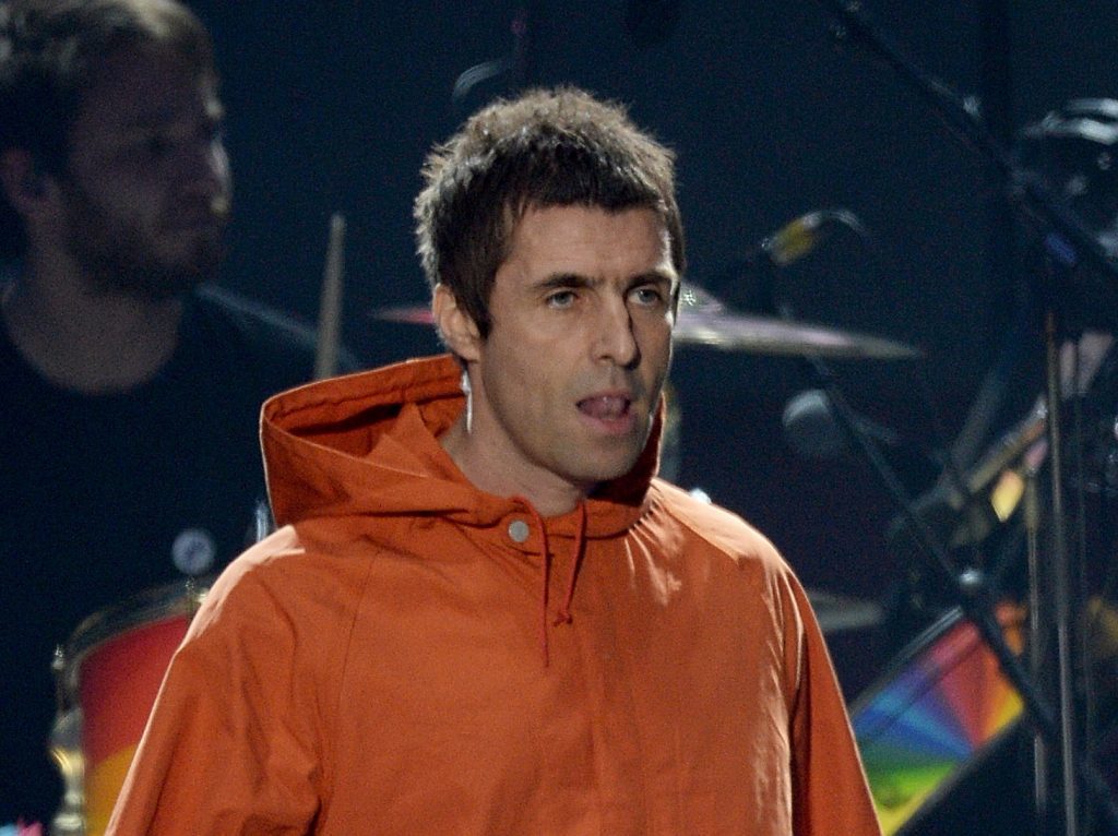 Liam Gallagher performs on stage on June 4, 2017 in Manchester, England. (Getty Images/Dave Hogan for One Love Manchester)