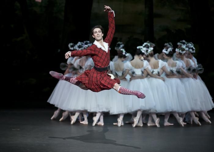 Paris Opera - Mathieu Ganio as James in La Sylphide. © Emma Kauldhar