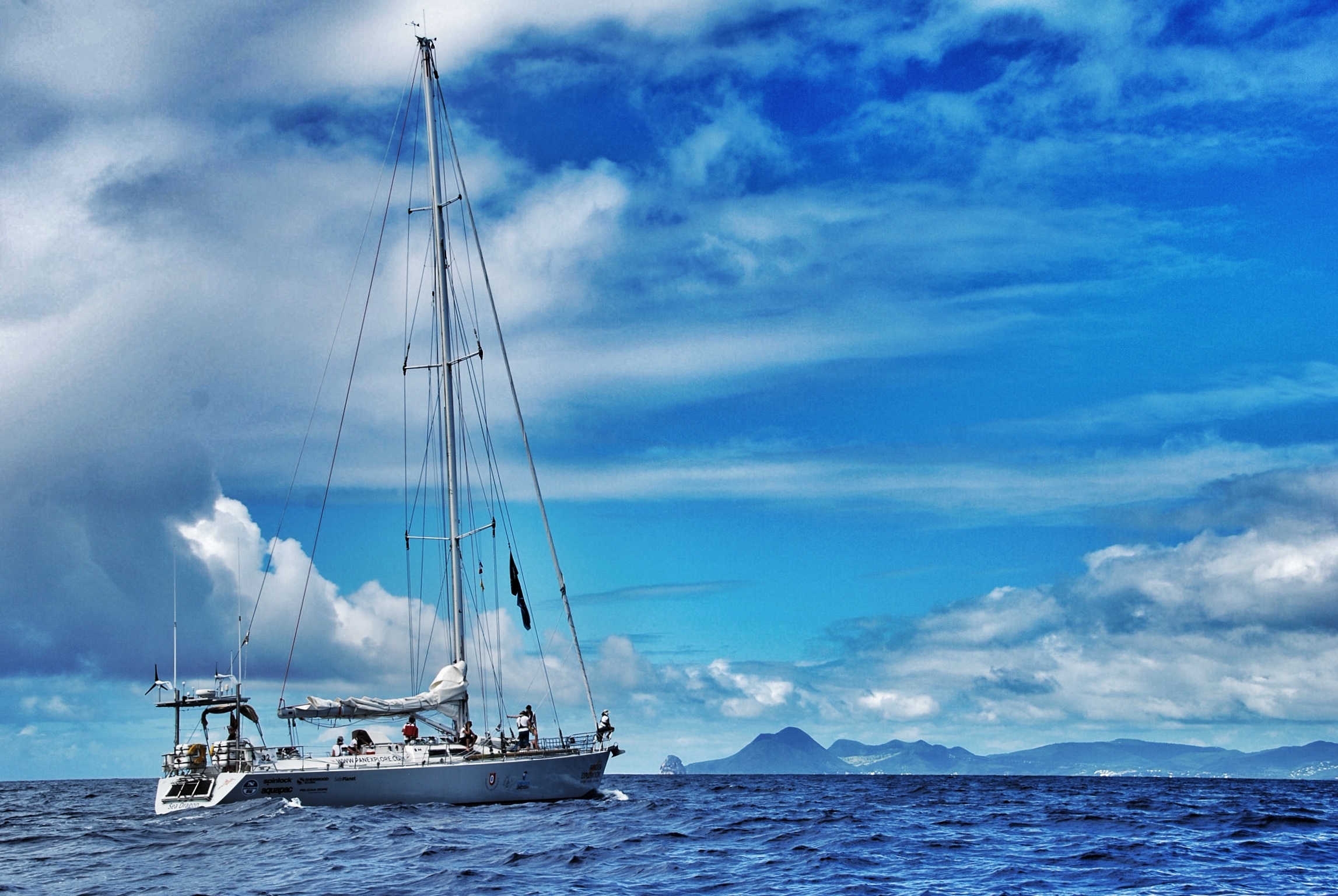 The yacht Sea Dragon, which will sail around the British Isles (eXXpedition)