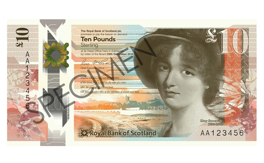 The note will feature the Scottish mathematician and astronomer as part of the bank's Fabric of Nature theme (Royal Bank of Scotland/PA Wire)