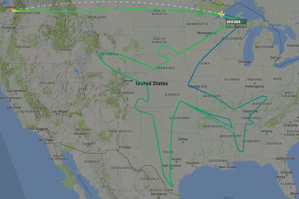 The completed outline (FlightRadar24)