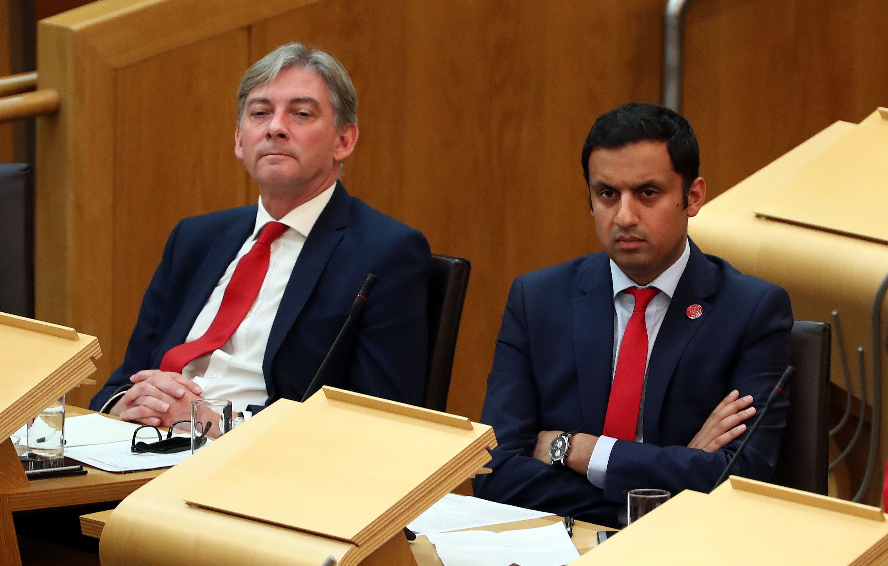Scottish Labour leader candidates Richard Leonard and Anas Sarwar (Andrew Milligan/PA Wire)