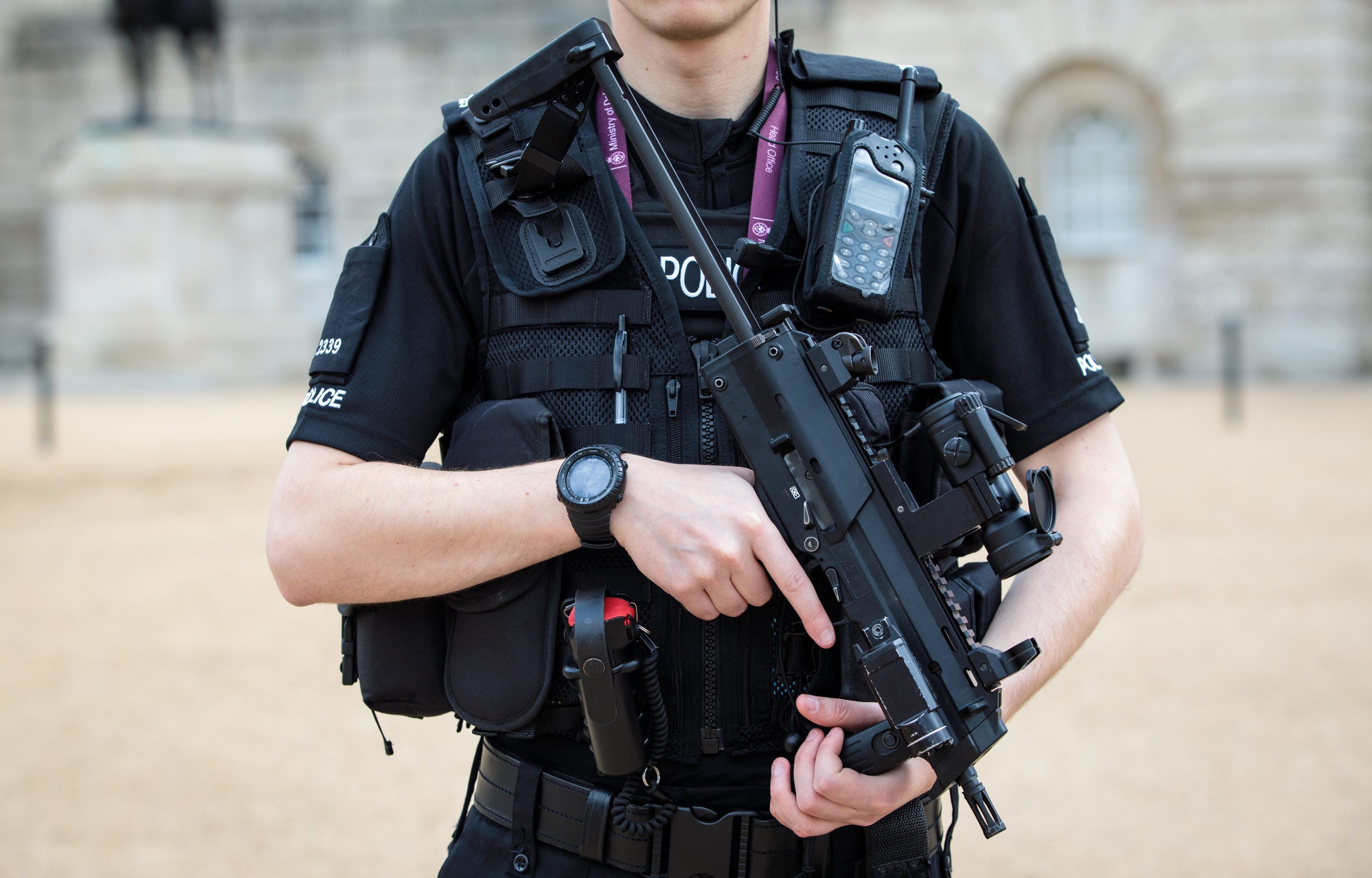 An armed police officer (Jack Taylor/Getty Images)