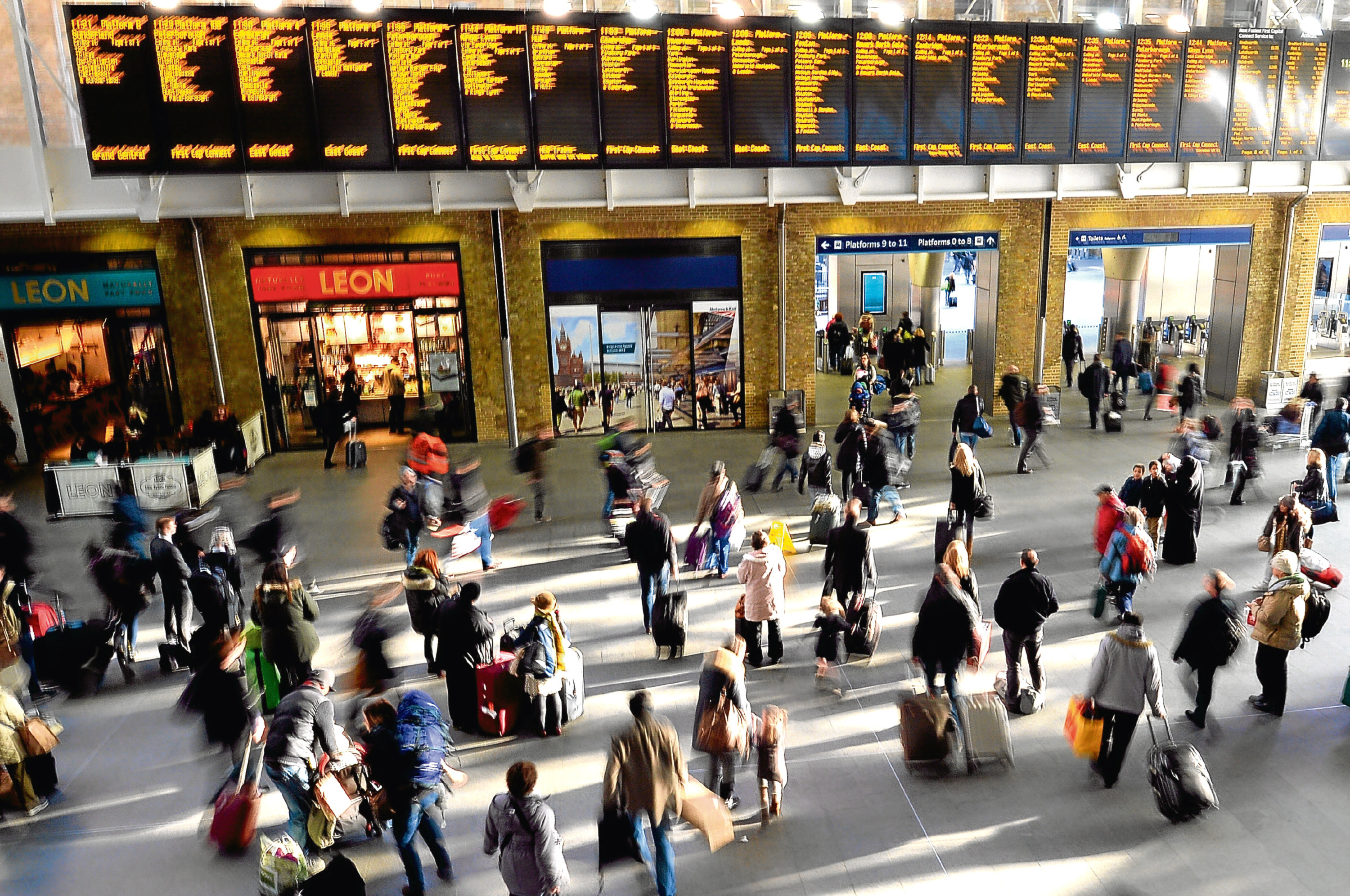 King's Cross train station in central London (PA)