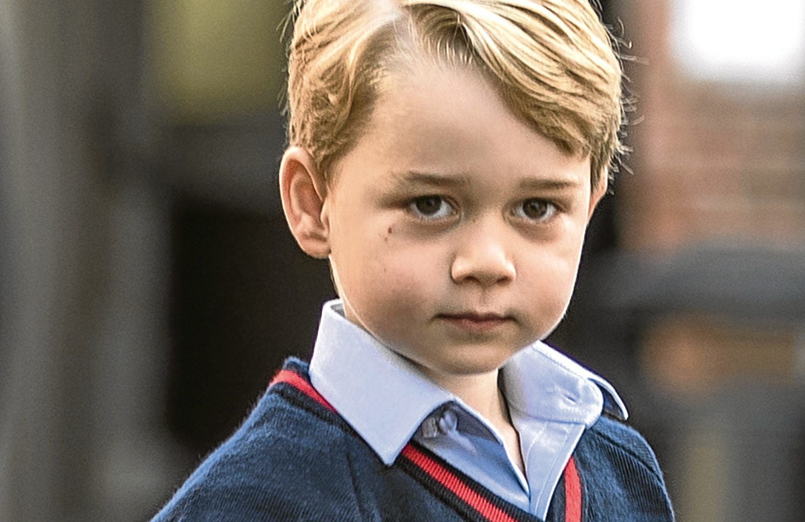 Prince George of Cambridge arrives for his first day of school (Richard Pohle - WPA Pool/Getty Images)