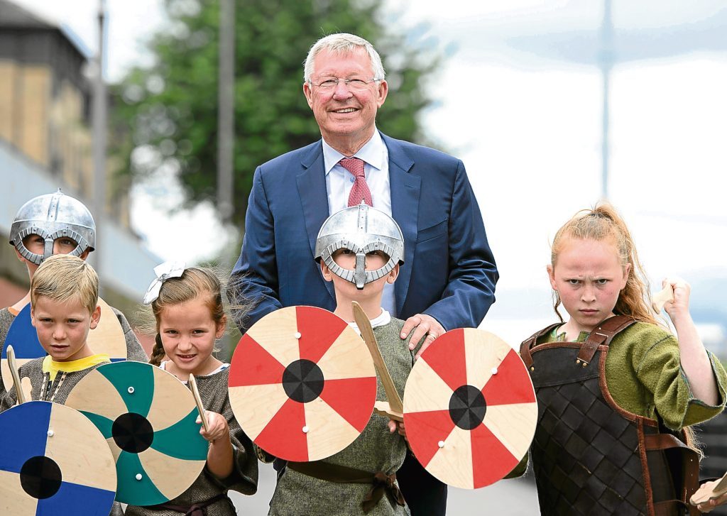 Sir Alex Ferguson returned to his hometown of Govan today to give his personal support to a new community project that forms part of the areas regeneration. (John Linton)