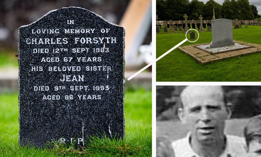 Charlie Forsyth’s grave is just yards from children’s memorial