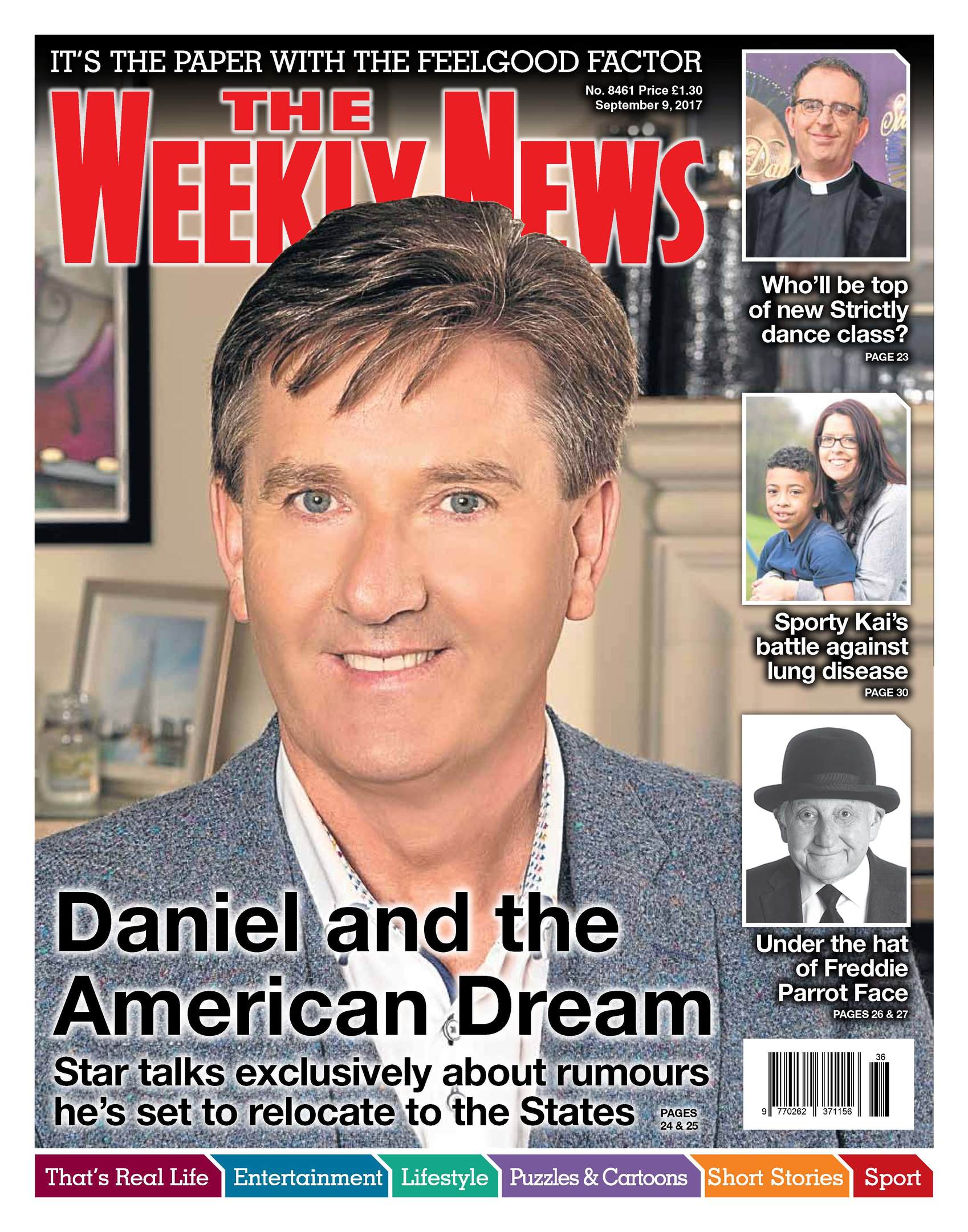 Daniel was this week's Weekly News cover star. Get your copy of the paper with the feelgood factor, on sale Wednesdays