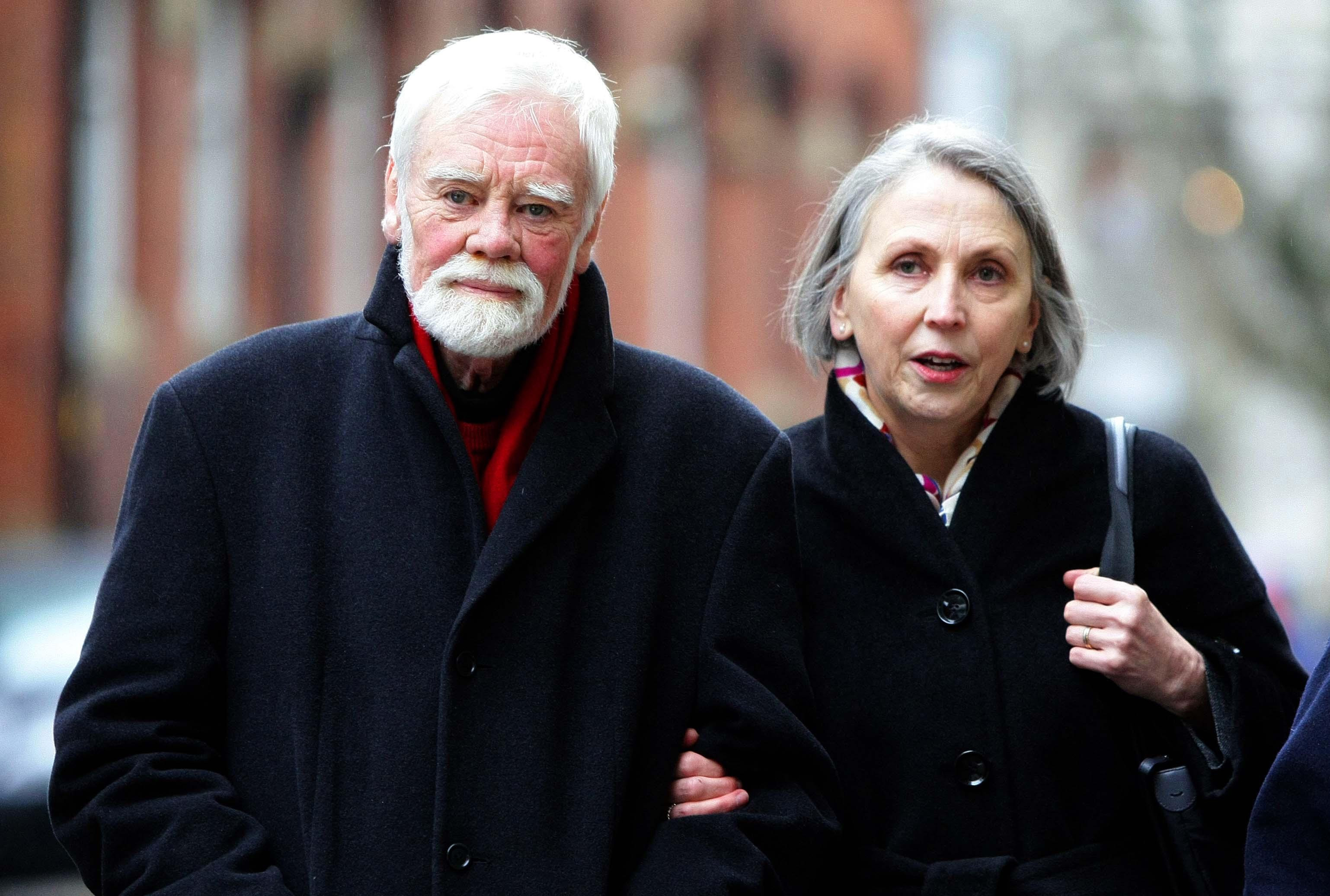 Tony Booth and his wife Steph. The actor and political campaigner, who starred in Till Death Us Do Part, has died, his family said in a statement. (Peter Byrne/PA Wire)