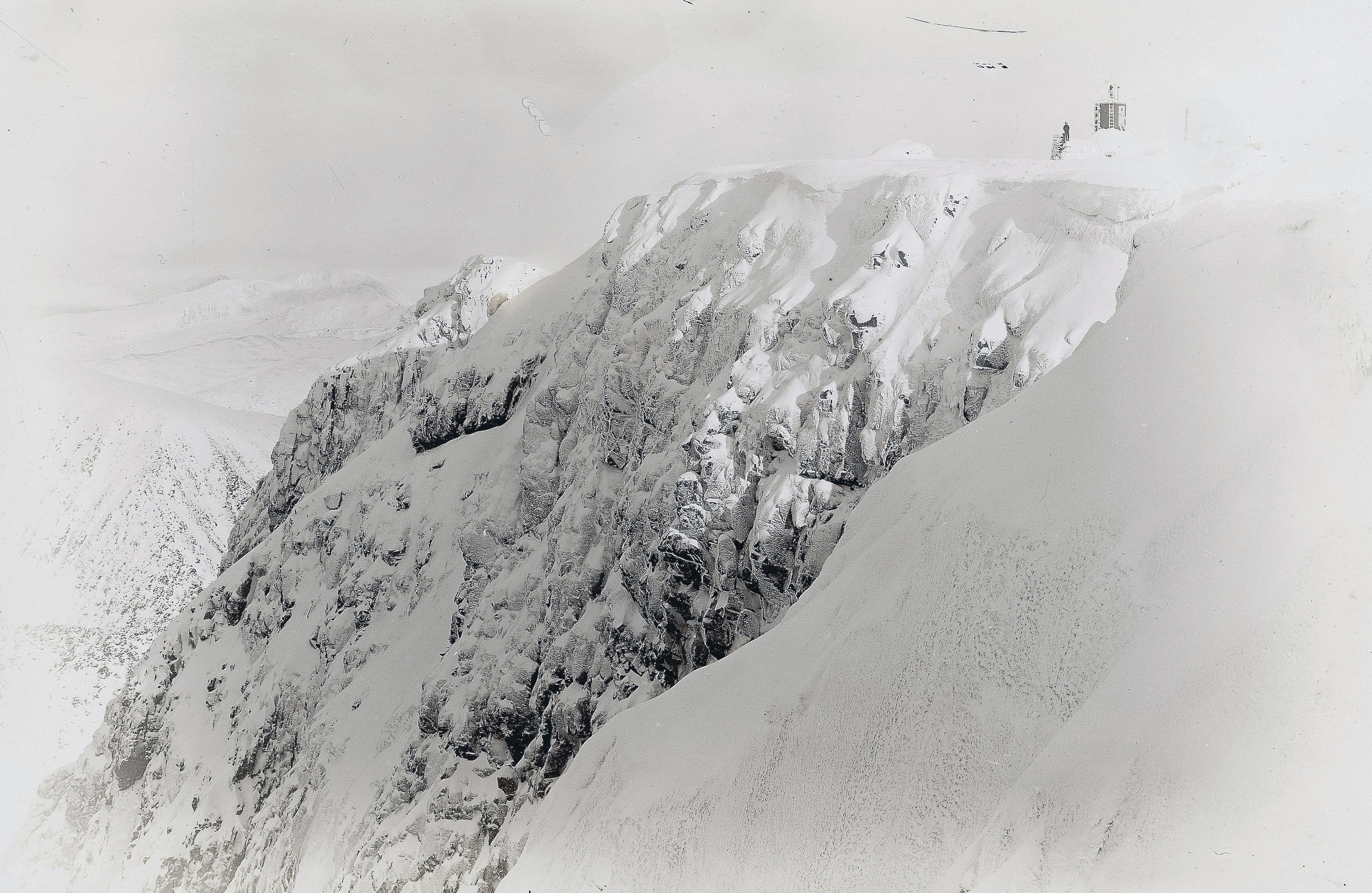 Scientists are appealing for help to save a massive collection of Victorian weather data from the top of the UK's highest mountain. (Royal Meteorological Society collection/PA Wire)