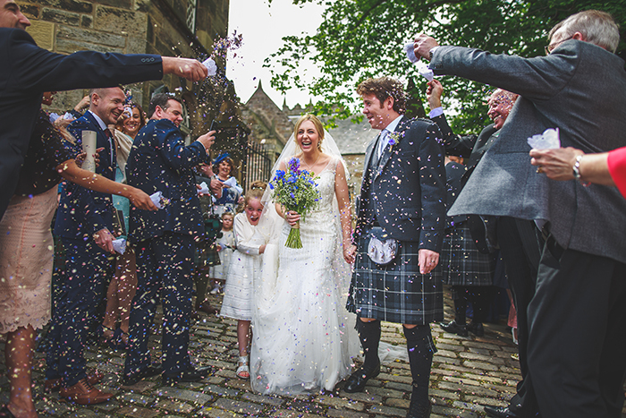 Kate and Mike, Duddingston Kirk and The Caves (Weddings by Fern photography)