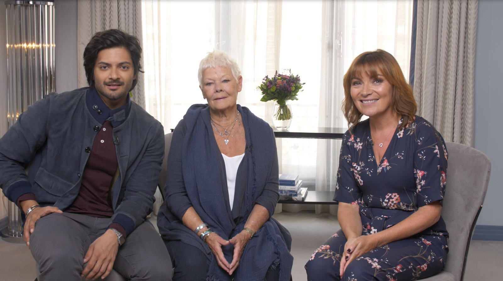 Lorraine had a rare time last week meeting the stars of Victoria And Abdul, Ali Fazal and Dame Judi Dench