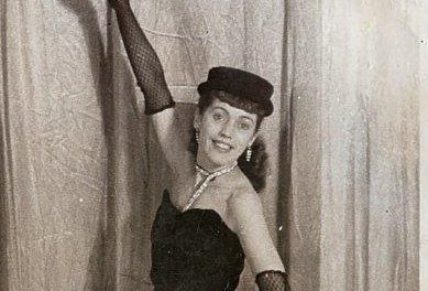 June Don Murray, a dancer, photographed at the Metropole theatre, Glasgow 1943