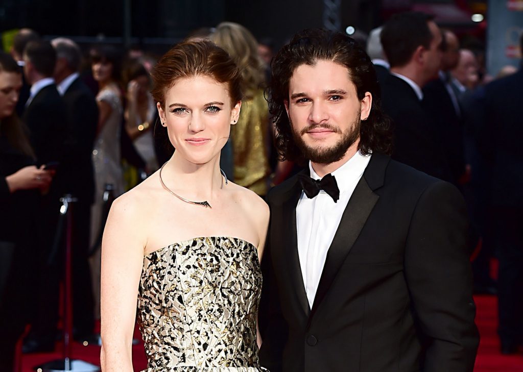 Game of Thrones stars Rose Leslie and Kit Harington, who announced their engagement in The Times (Ian West/PA Wire)
