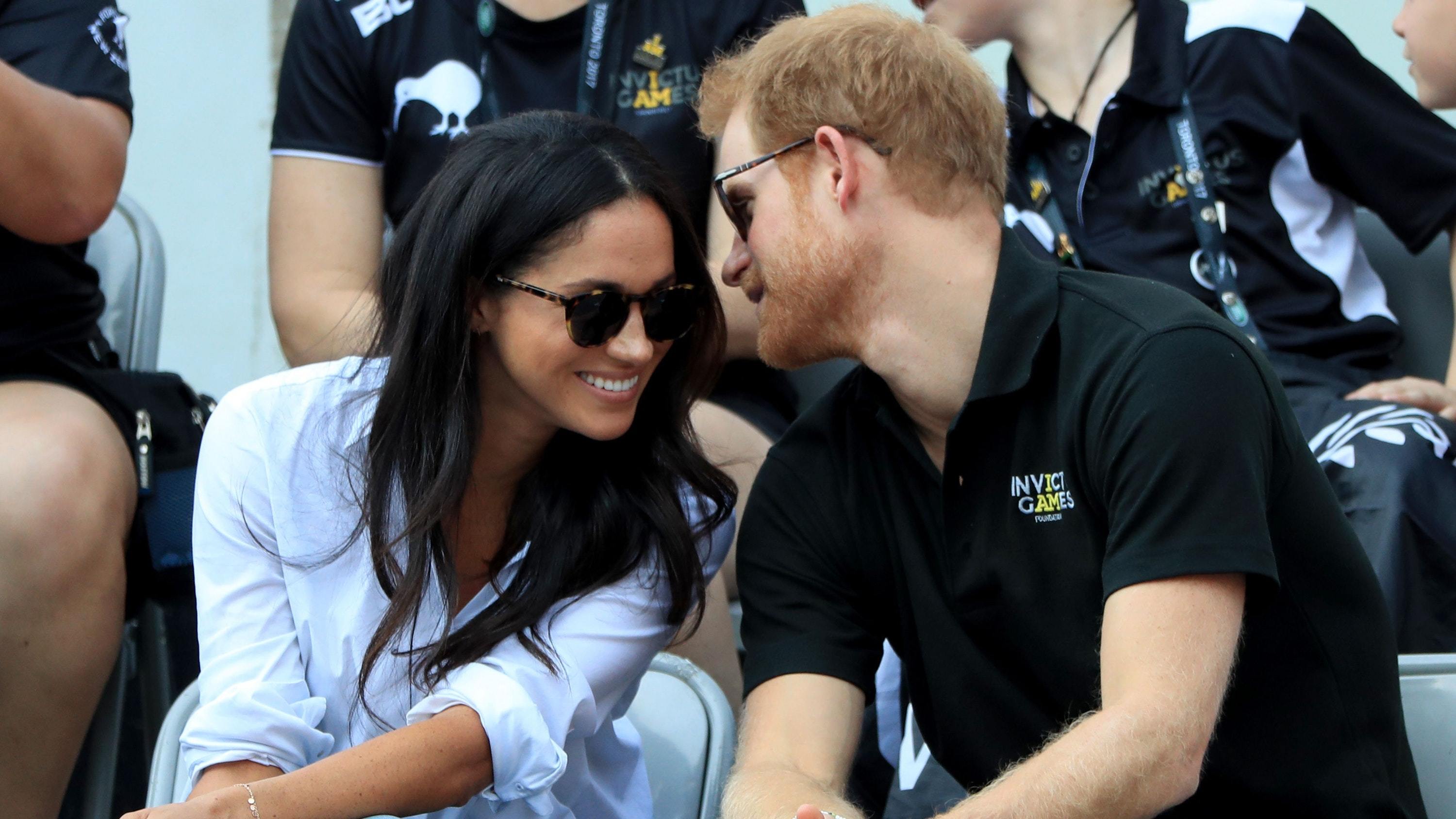 Prince Harry with girlfriend Meghan Markle at the Invictus Games in Toronto (Danny Lawson/PA)