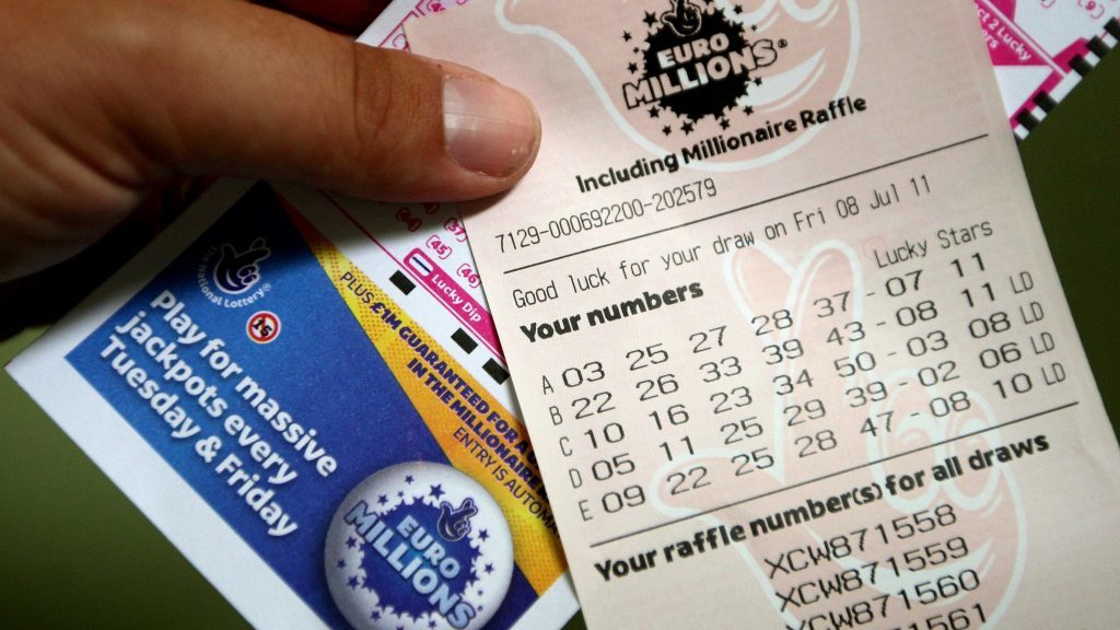 A EuroMillions lottery ticket (Dave Thompson/PA)