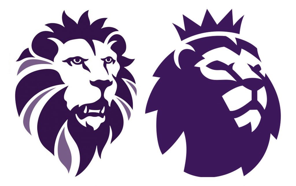 The logo (left) of Ukip, which bears a close resemblance to the emblem (right) of football's Premier League (PA)