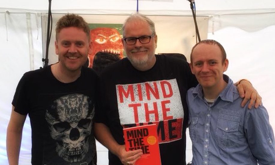 Football poets Stephen Watt, Jim Mackintosh and Thomas Clark