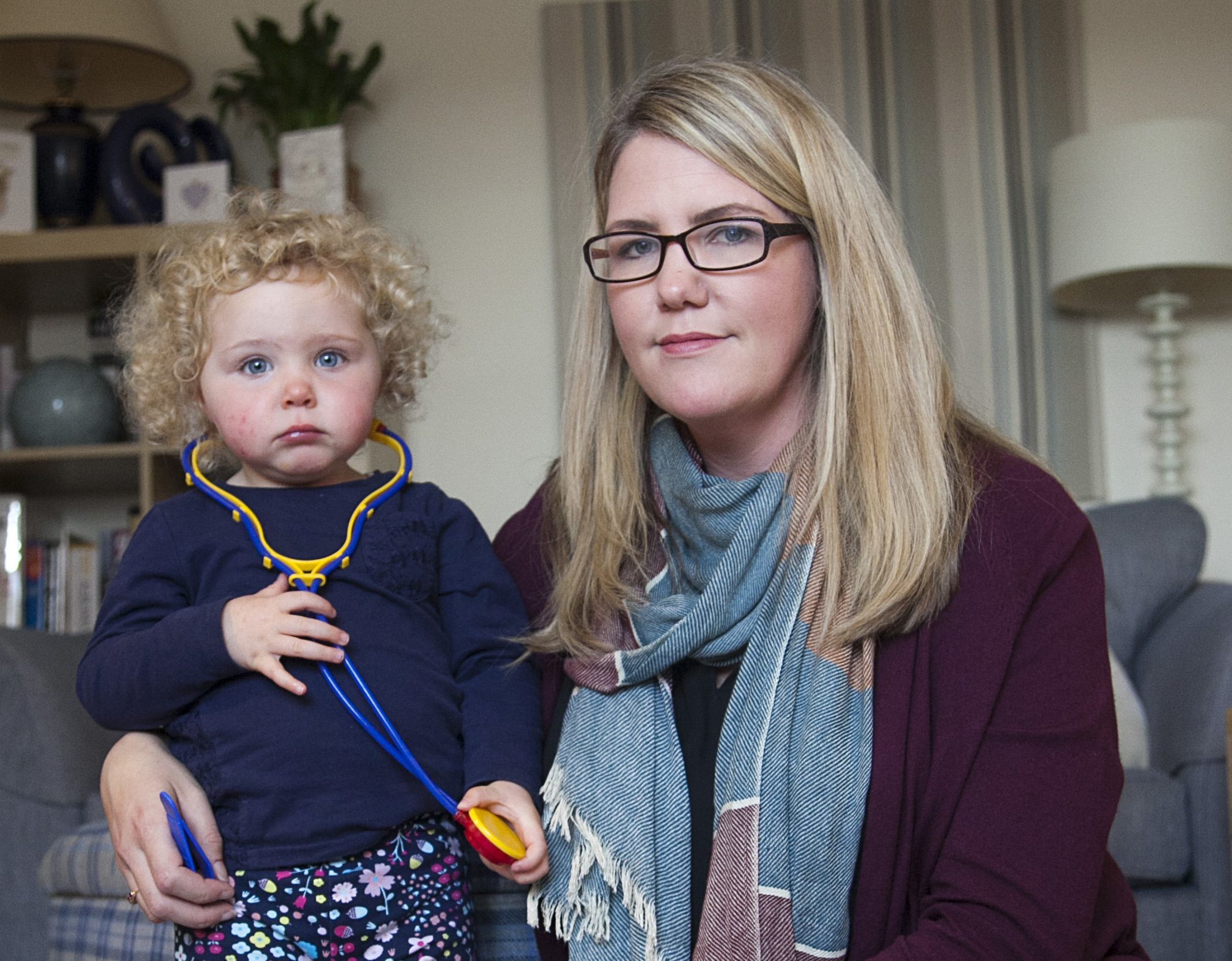 Sarah Hendry with 2 year old daughter Emma
