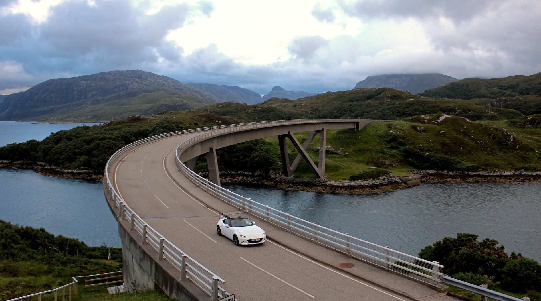 A car crosses the Kylesku Bridge, in Sutherland, part of the North Coast 500 where heavier traffic has been blamed for more fatal crashes (iStock)