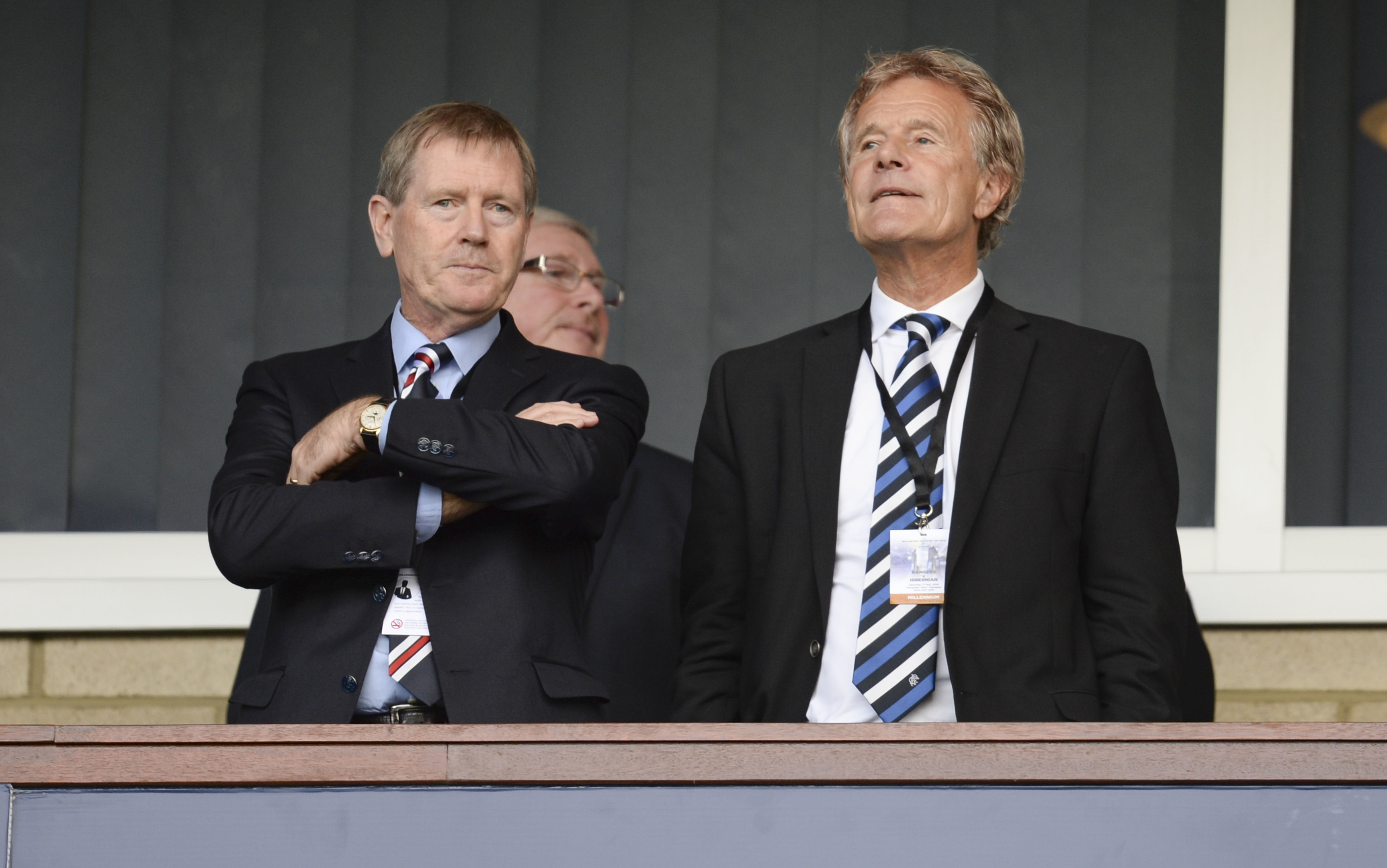 Alastair Johnston (right) with Dave King (SNS Group / Rob Casey)
