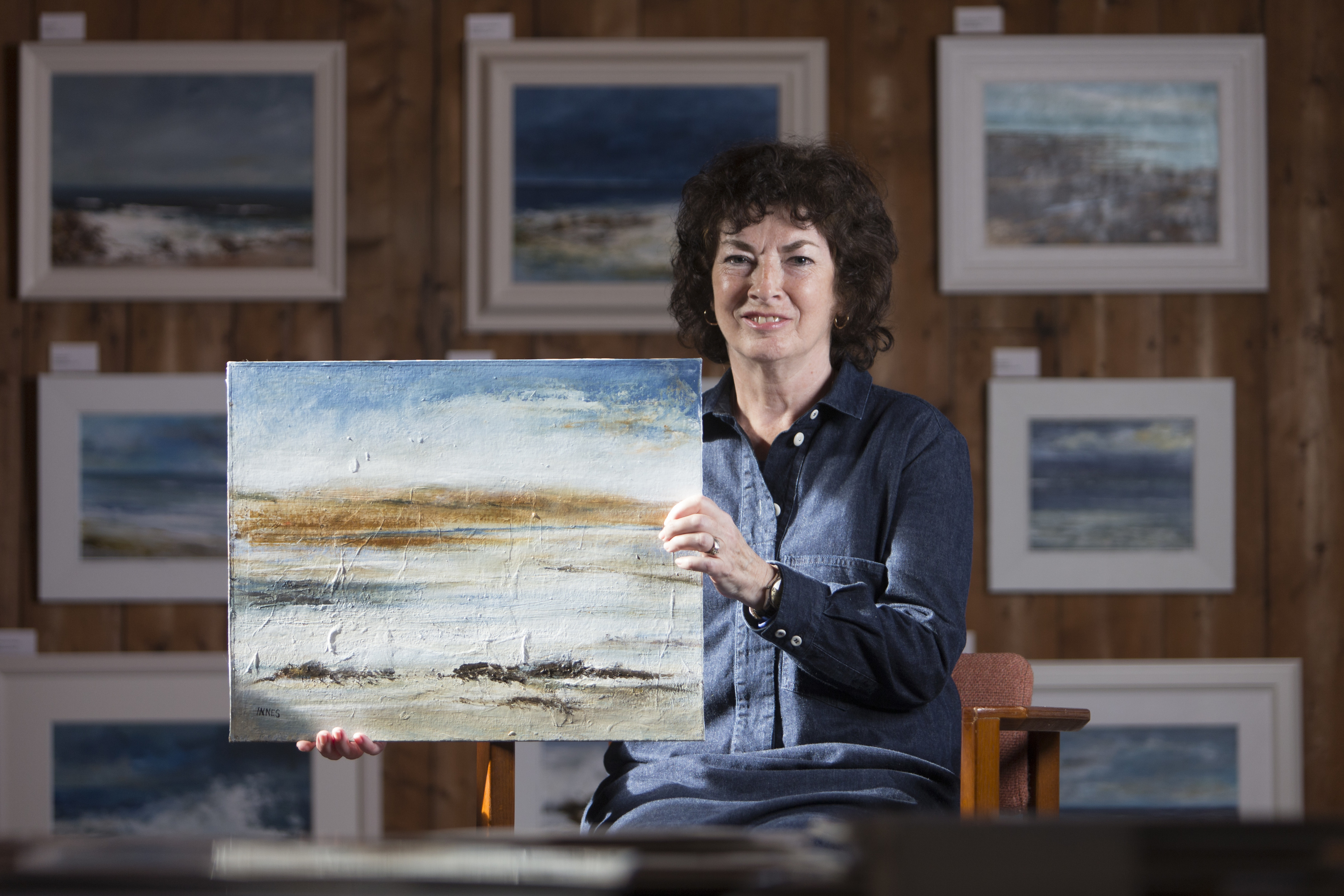 Artist Frances Innes from Peterhead (Ross Johnston/Newsline Media)