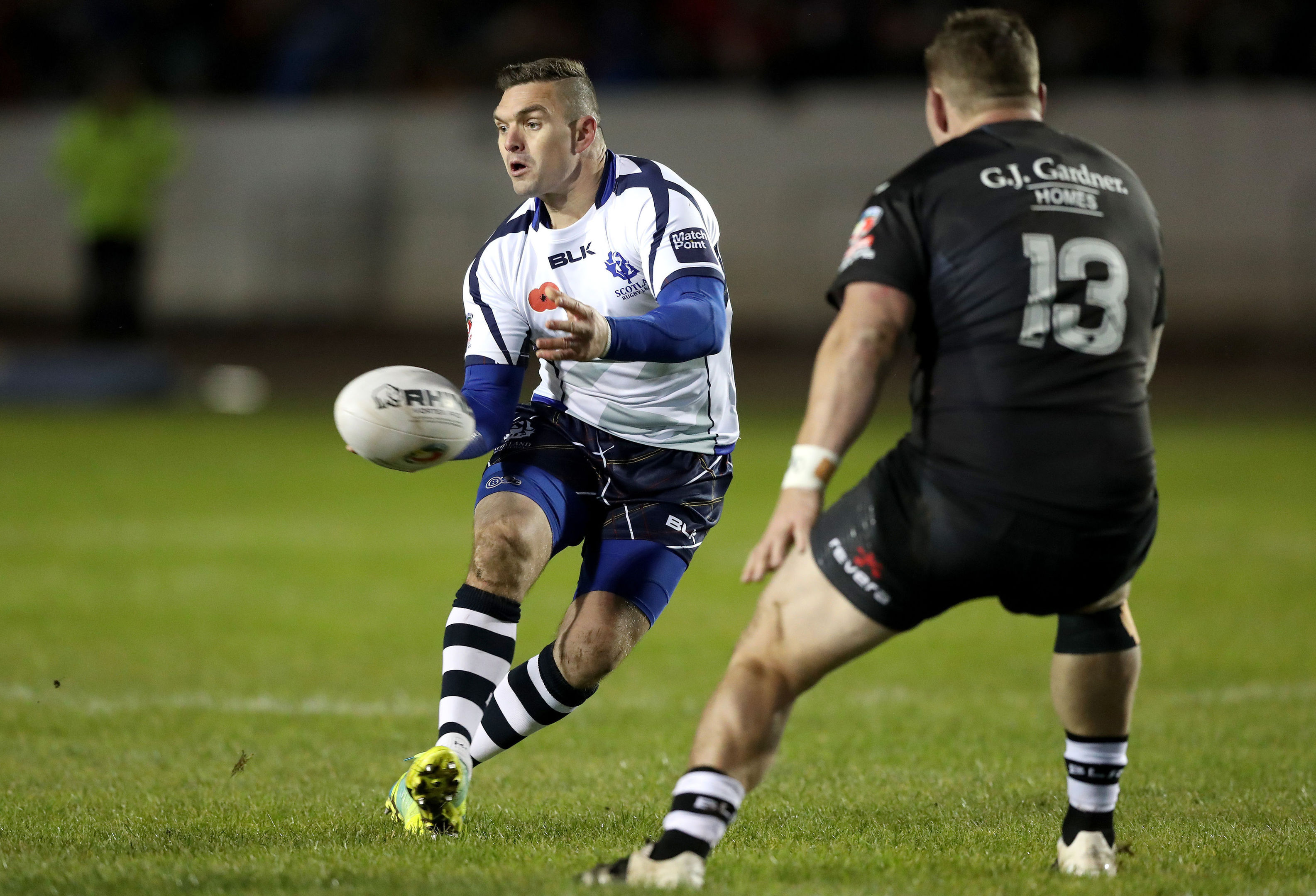 Scotland's Danny Brough in action (Martin Rickett/PA Wire)