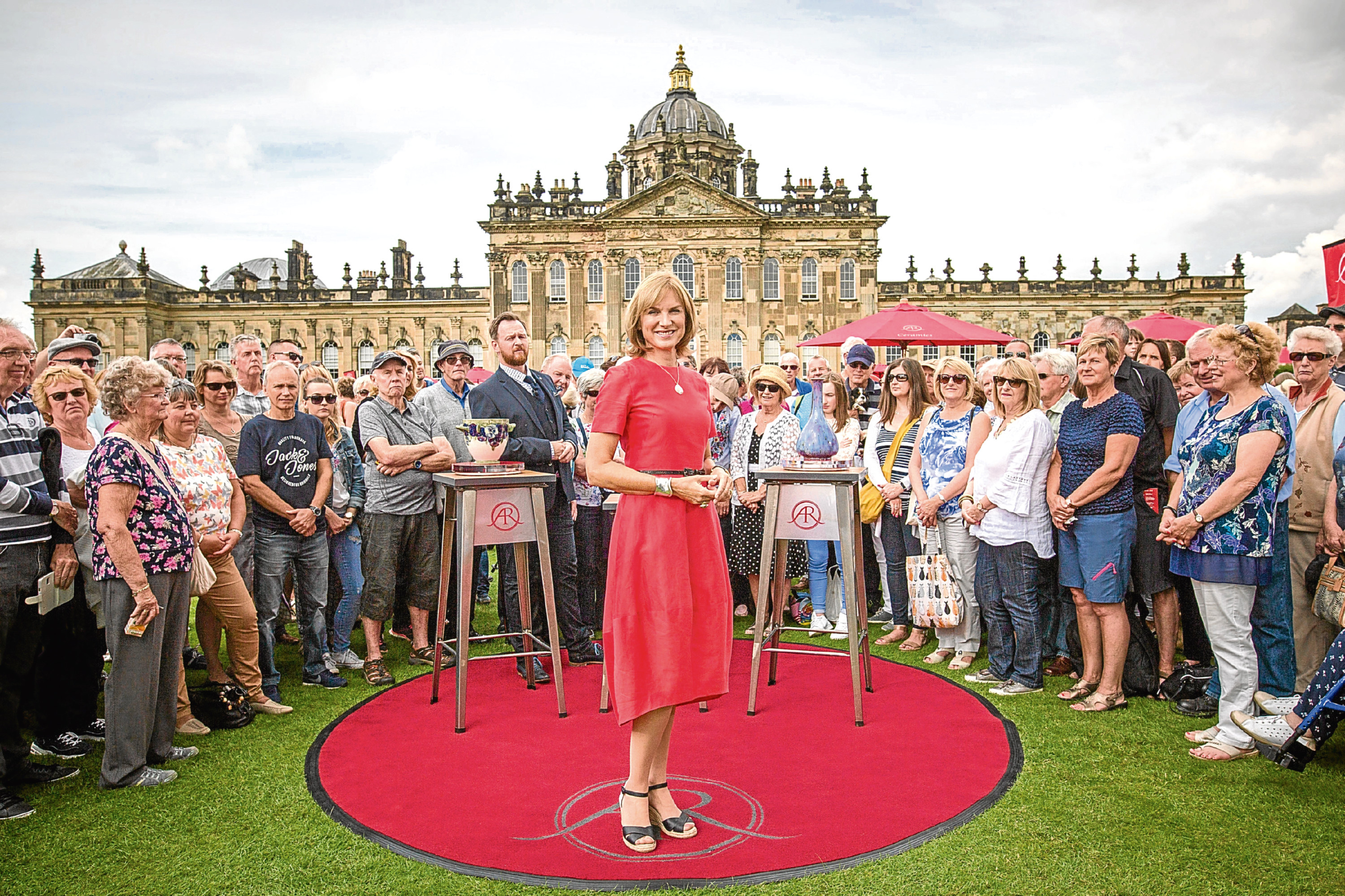 Will Farmer and Fiona Bruce. (PA Photo/BBC)