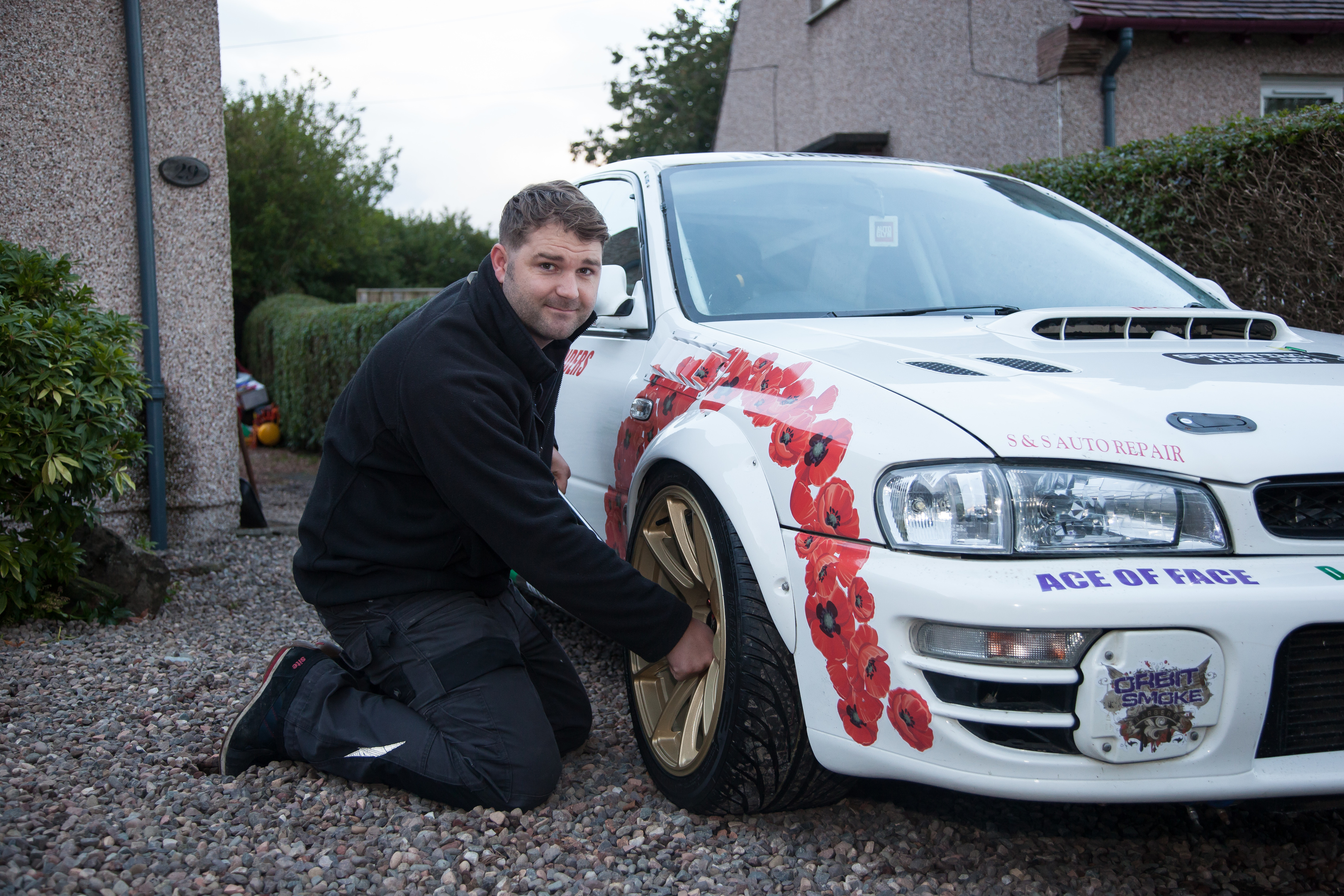 Kenny Watson who has used restoring a racing car to combat PTSD (Tina Norris)