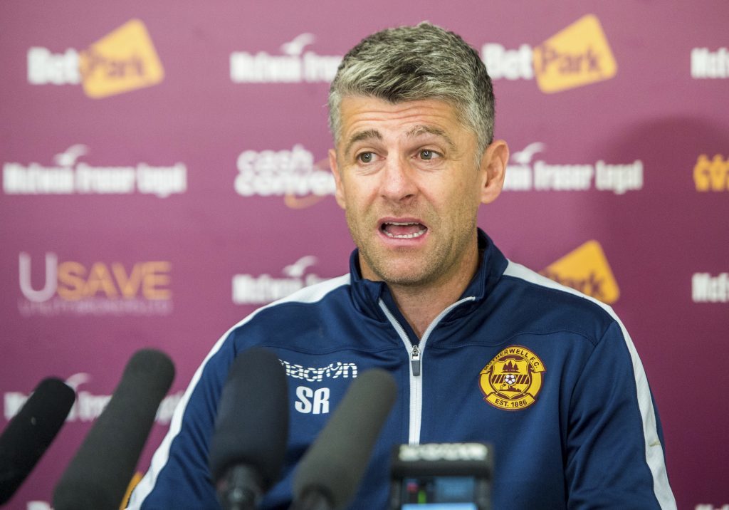 Motherwell Manager Stephen Robinson speaks to the media ahead of Sunday's Betfred Cup Semi Final against Rangers. (SNS)