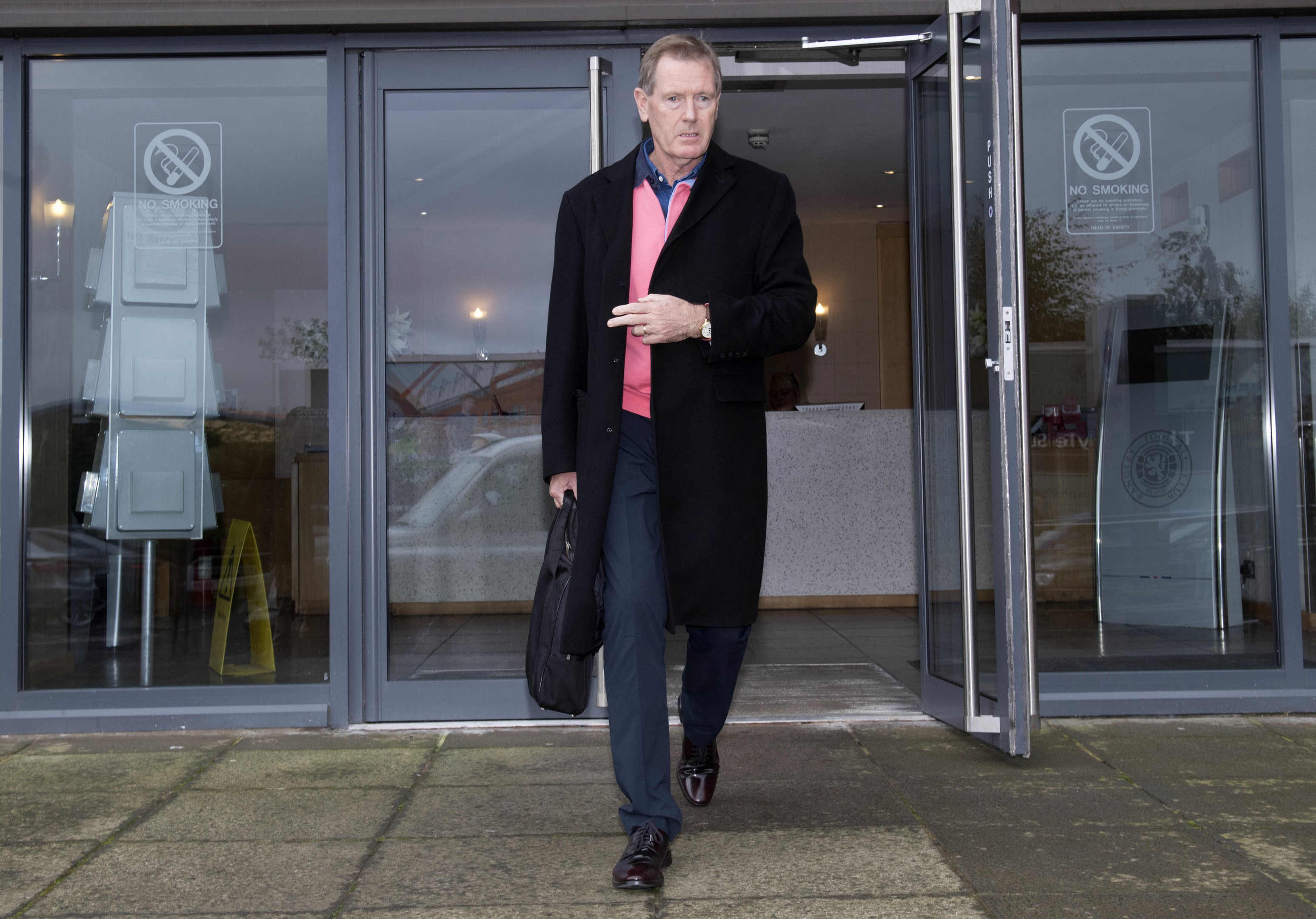Rangers Chairman Dave King leaves Ibrox earlier today (SNS Group / Bill Murray)