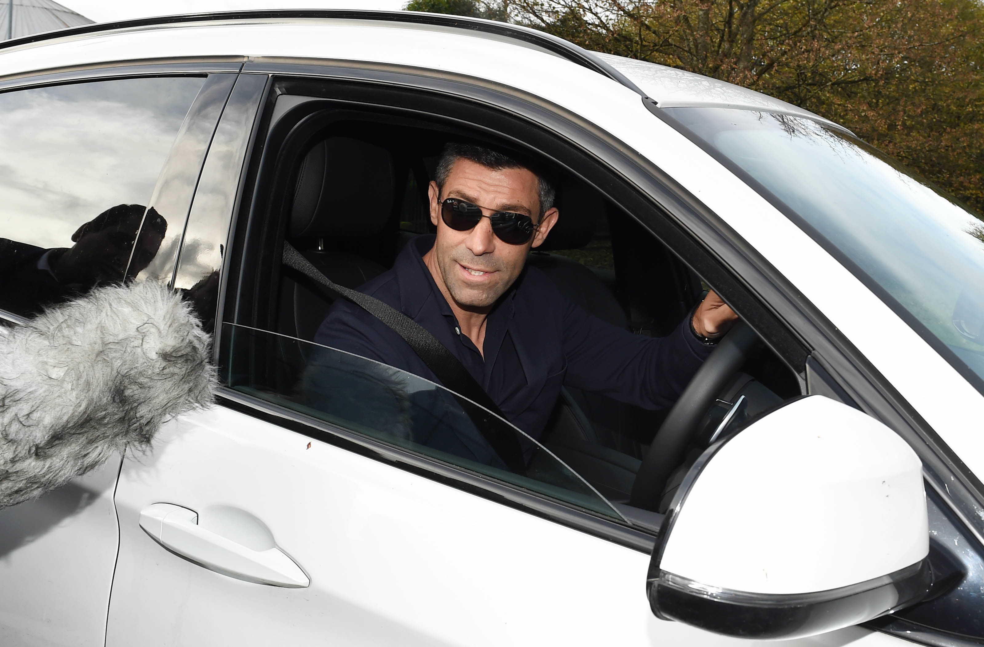 Rangers manager Pedro Caixinha leaves The Rangers Training Centre today (SNS Group / Paul Devlin)