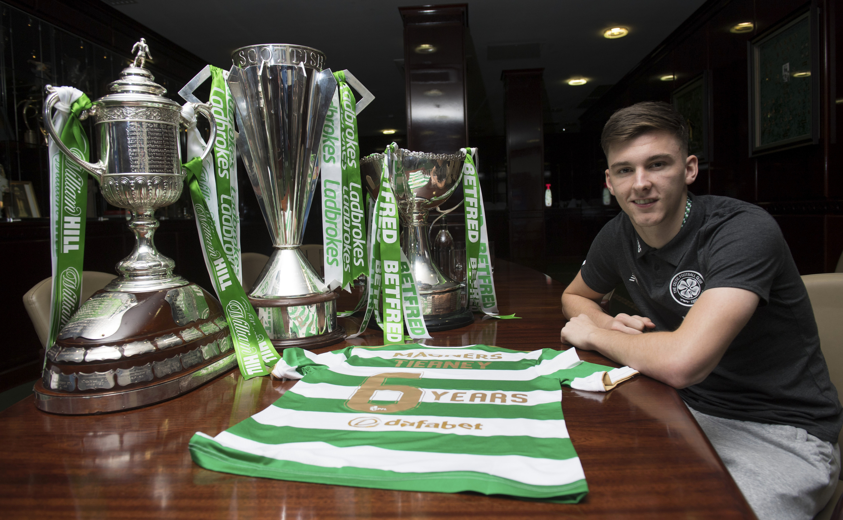 Celtic's Kieran Tierney has just signed a new six-year deal (SNS Group)