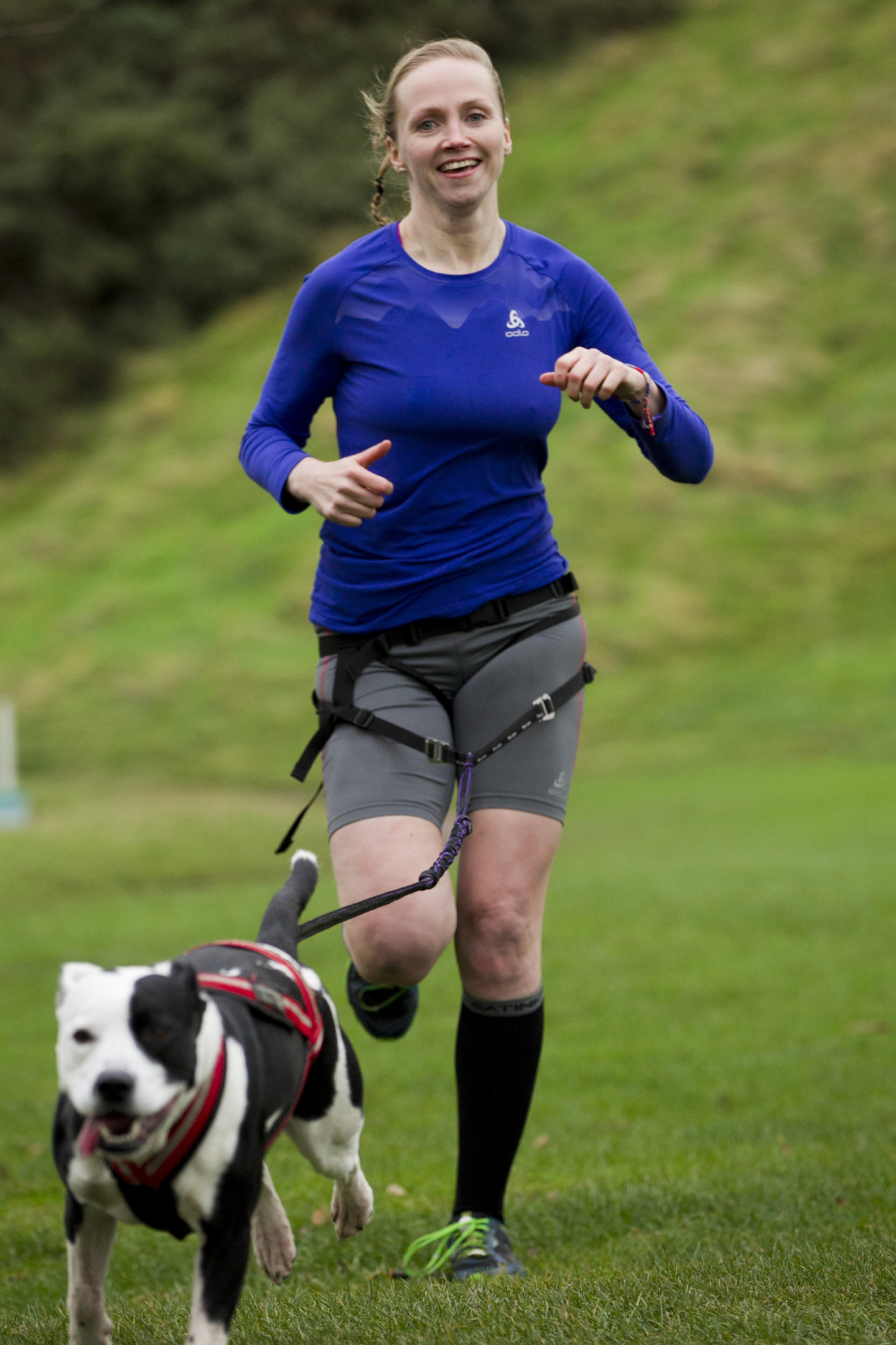 Agata out for a run at Arthur's Seat, Edinburgh (Andrew Cawley / DC Thomson)
