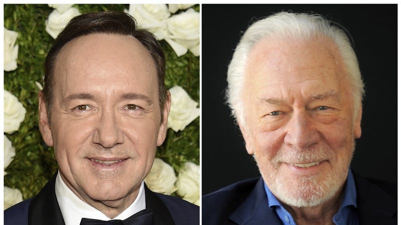 Spacey (left) has been axed from Scott's film