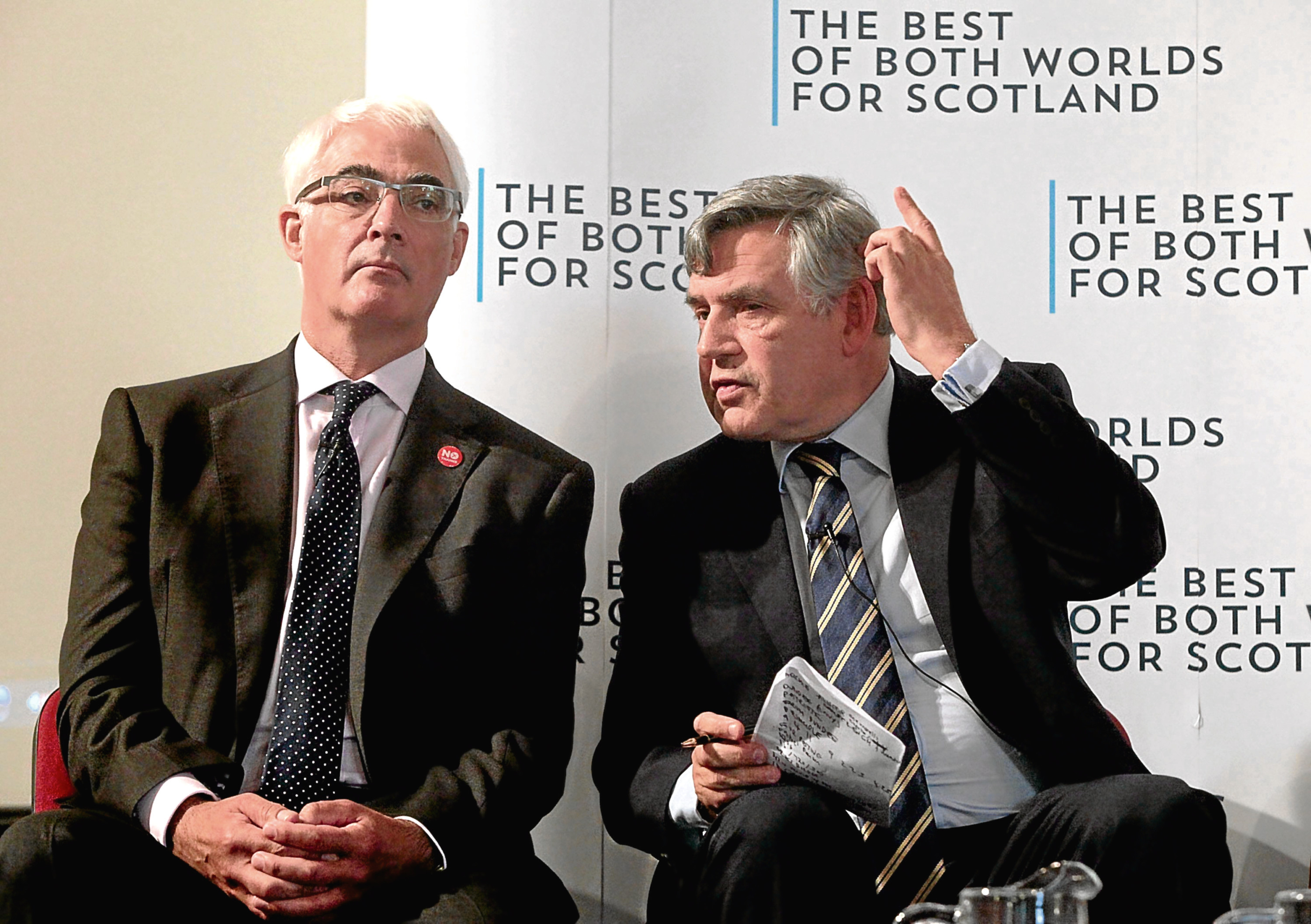 Alistair Darling and former Prime Minister Gordon Brown (Katie-Lee Arrowsmith, HE Media)