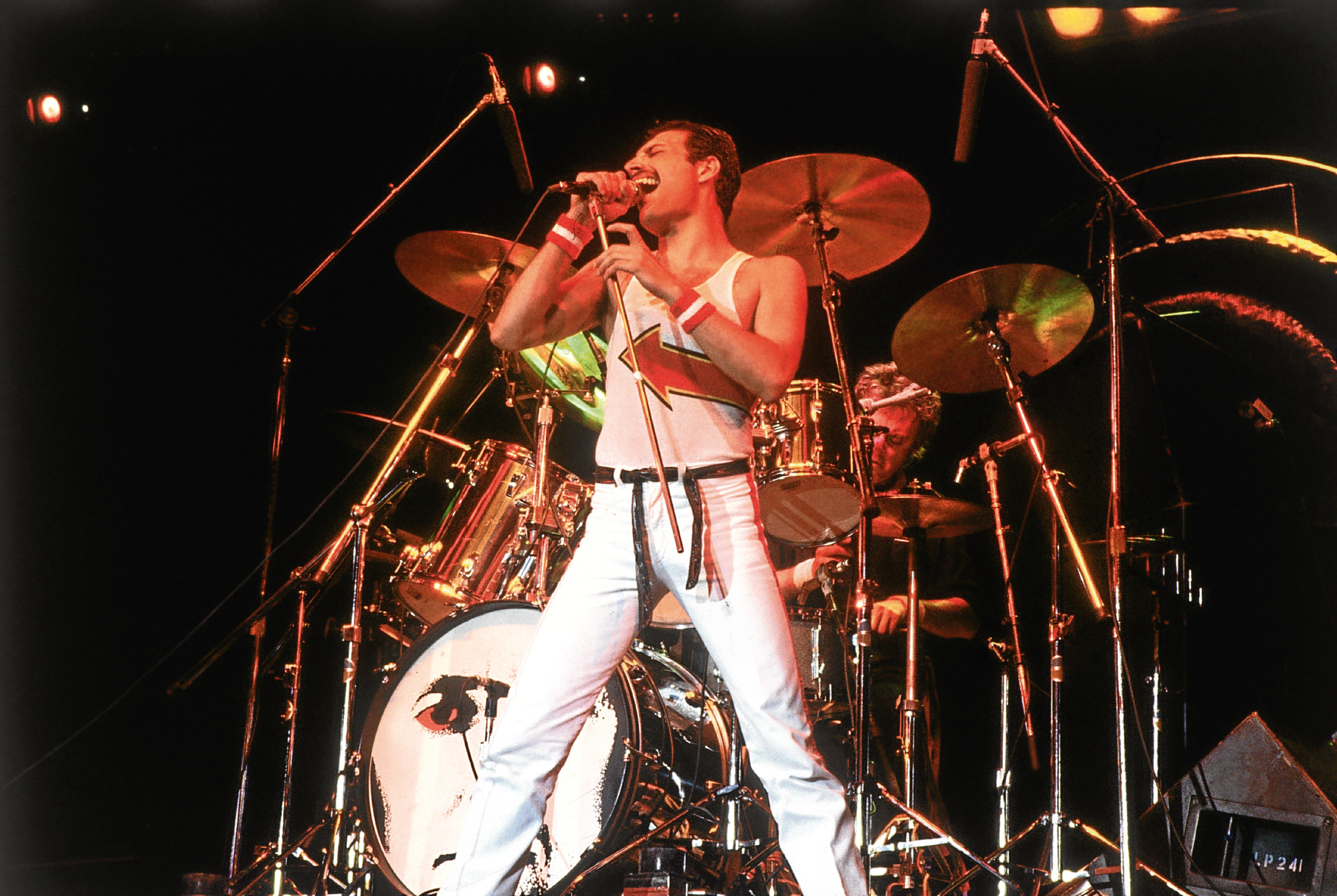 Freddie Mercury on stage in 1982 (Hulton Archive/Getty Images)