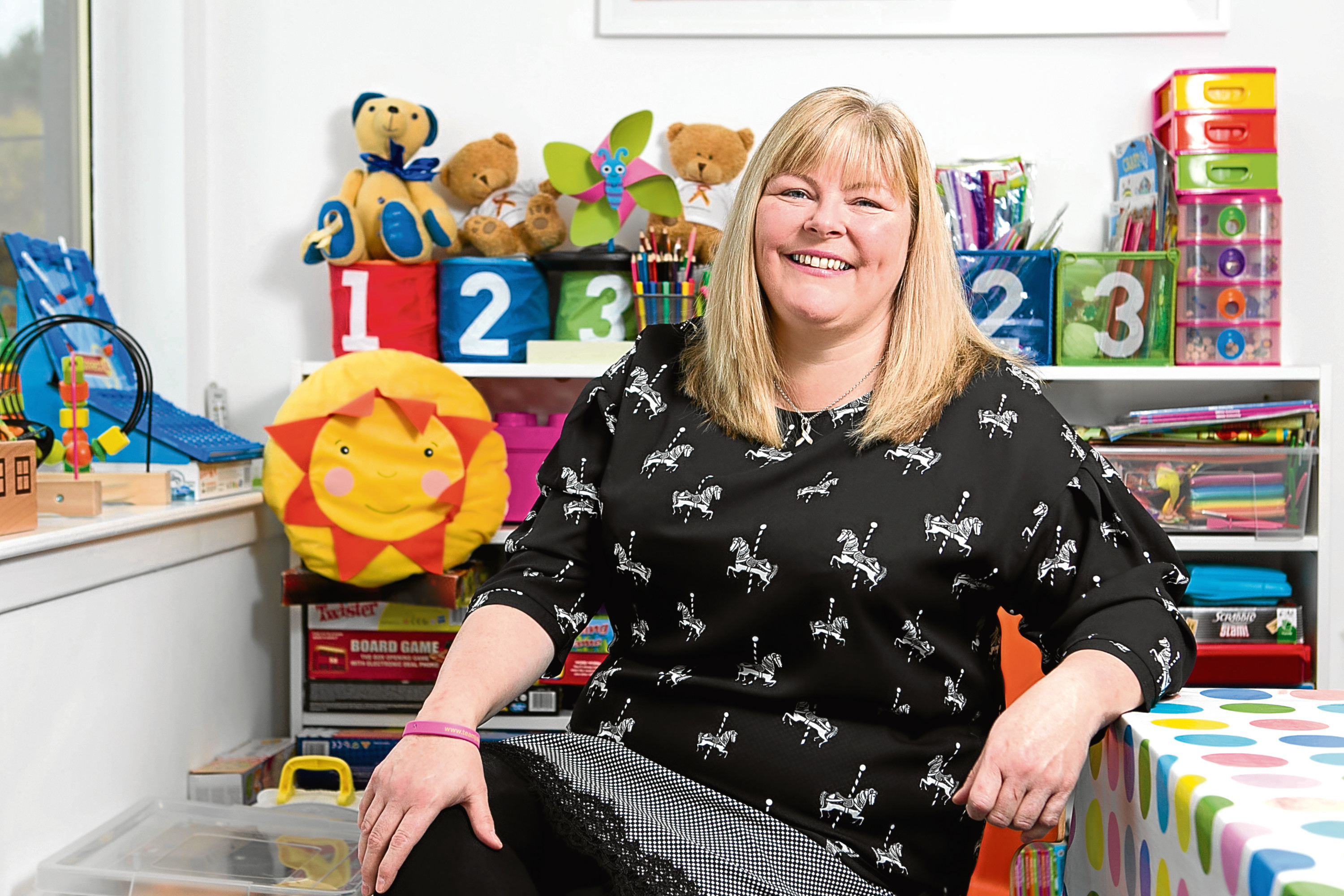 Allison Barr, founder of Team Jak's Foundation, at Jak's Den, which was built in memory of her son, Jak, who died of Cancer. (Andrew Cawley, DC Thomson)