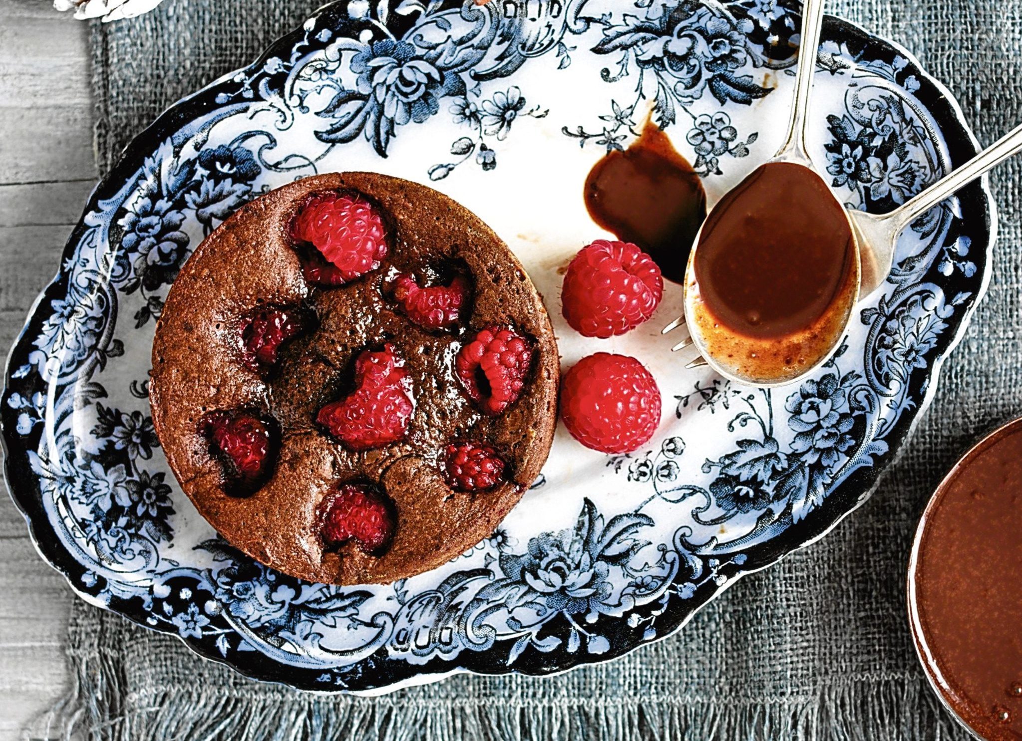 Chocolate and Raspberry Pudding