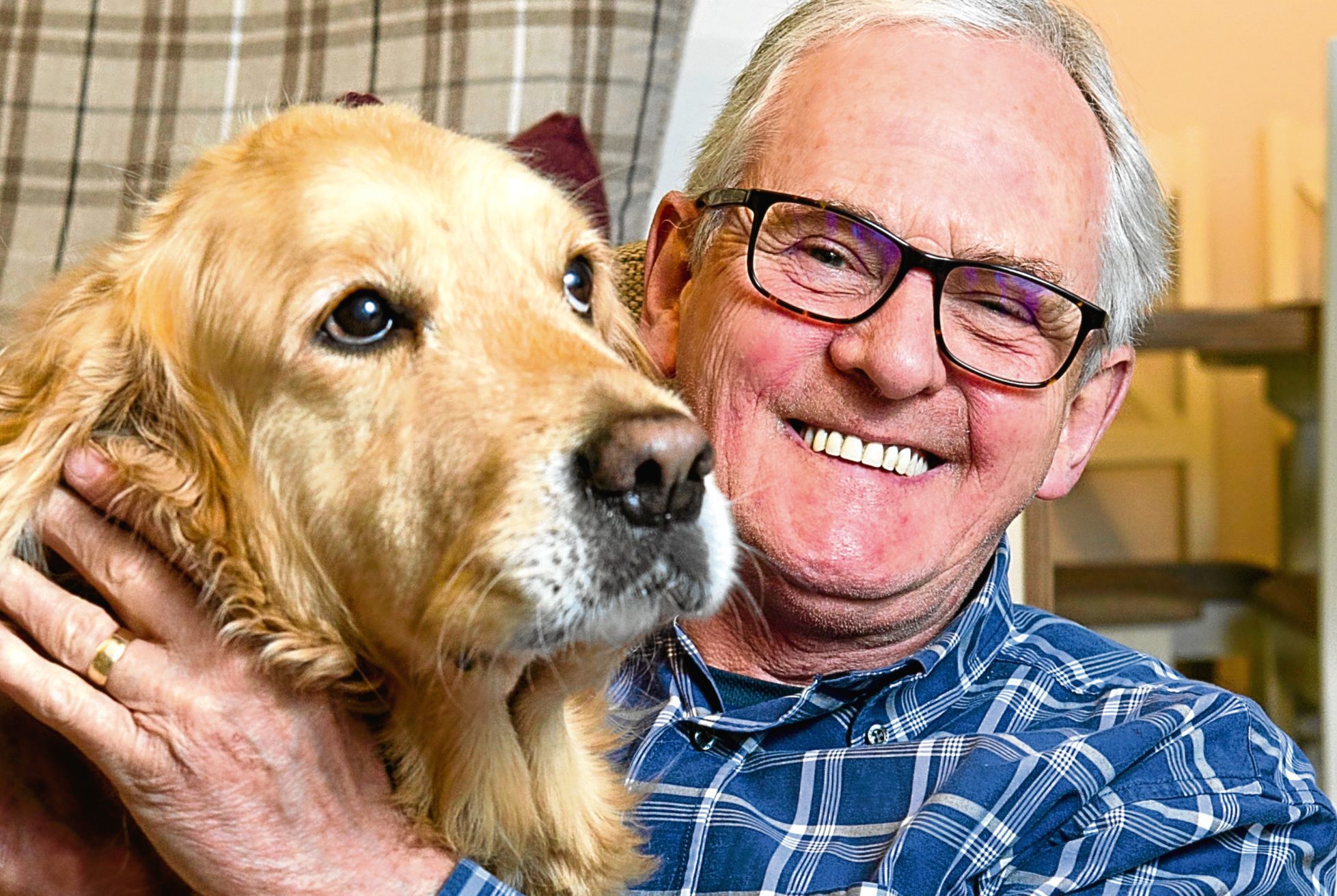 Ivan Williams (and his dog Millie), who has a heart condition called Atrial Fibrillation (Andrew Cawley / DC Thomson)