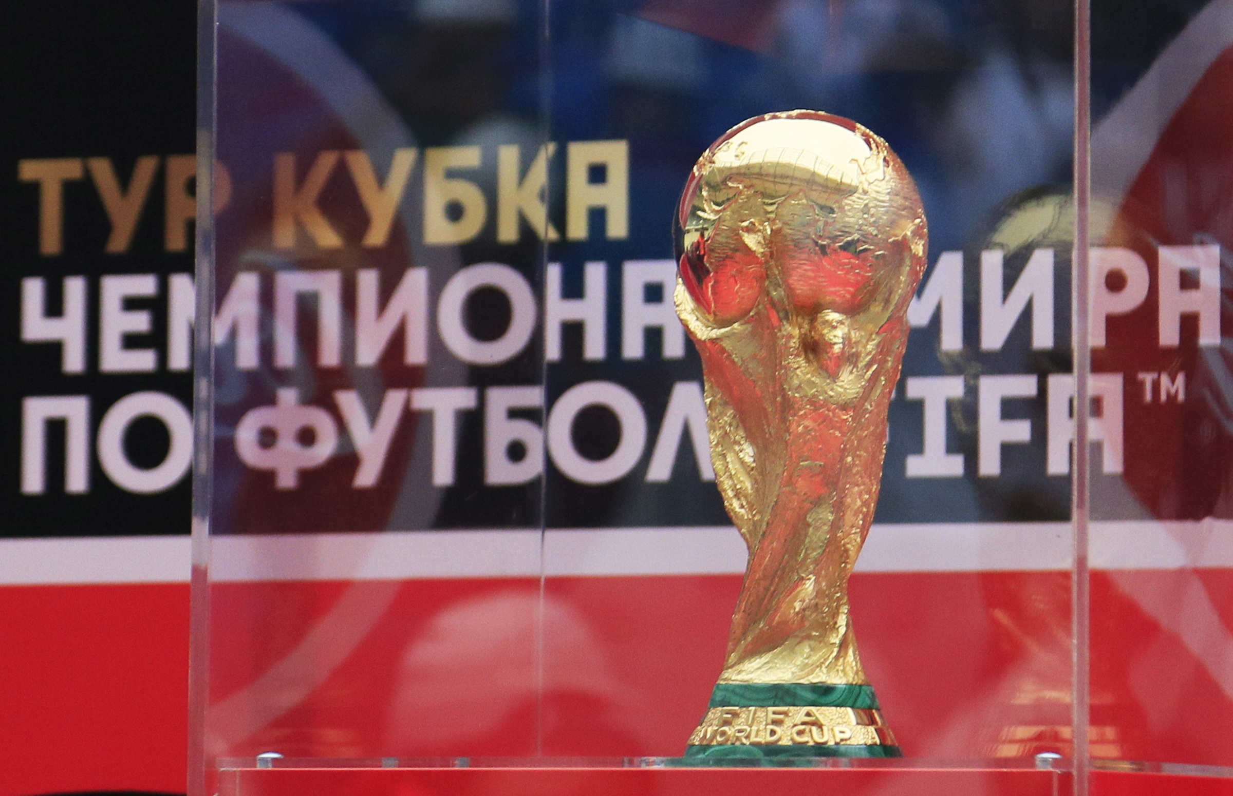 World Cup trophy (Dmitry RogulinTASS via Getty Images)