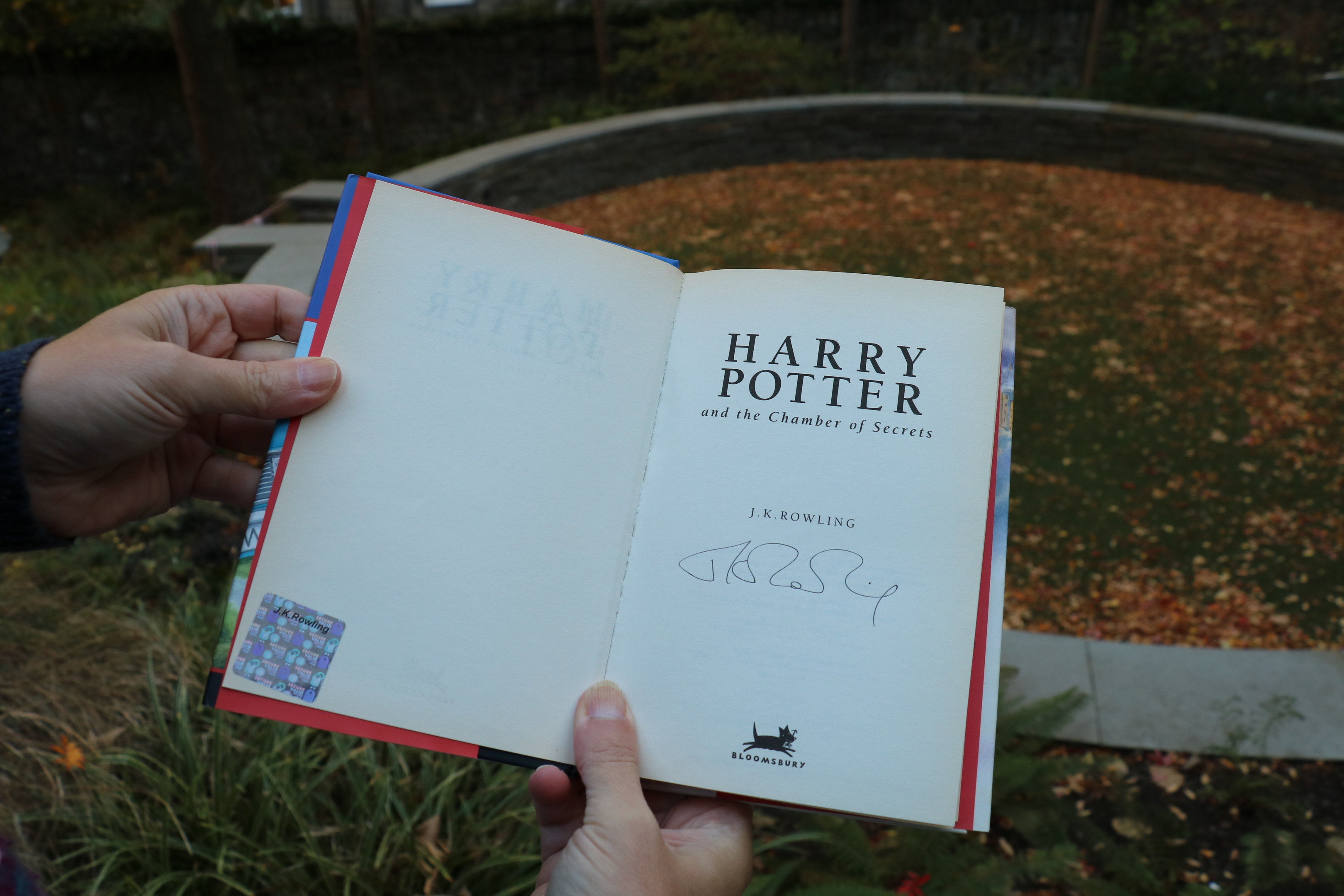 Signed Harry Potter book (Book Week Scotland)