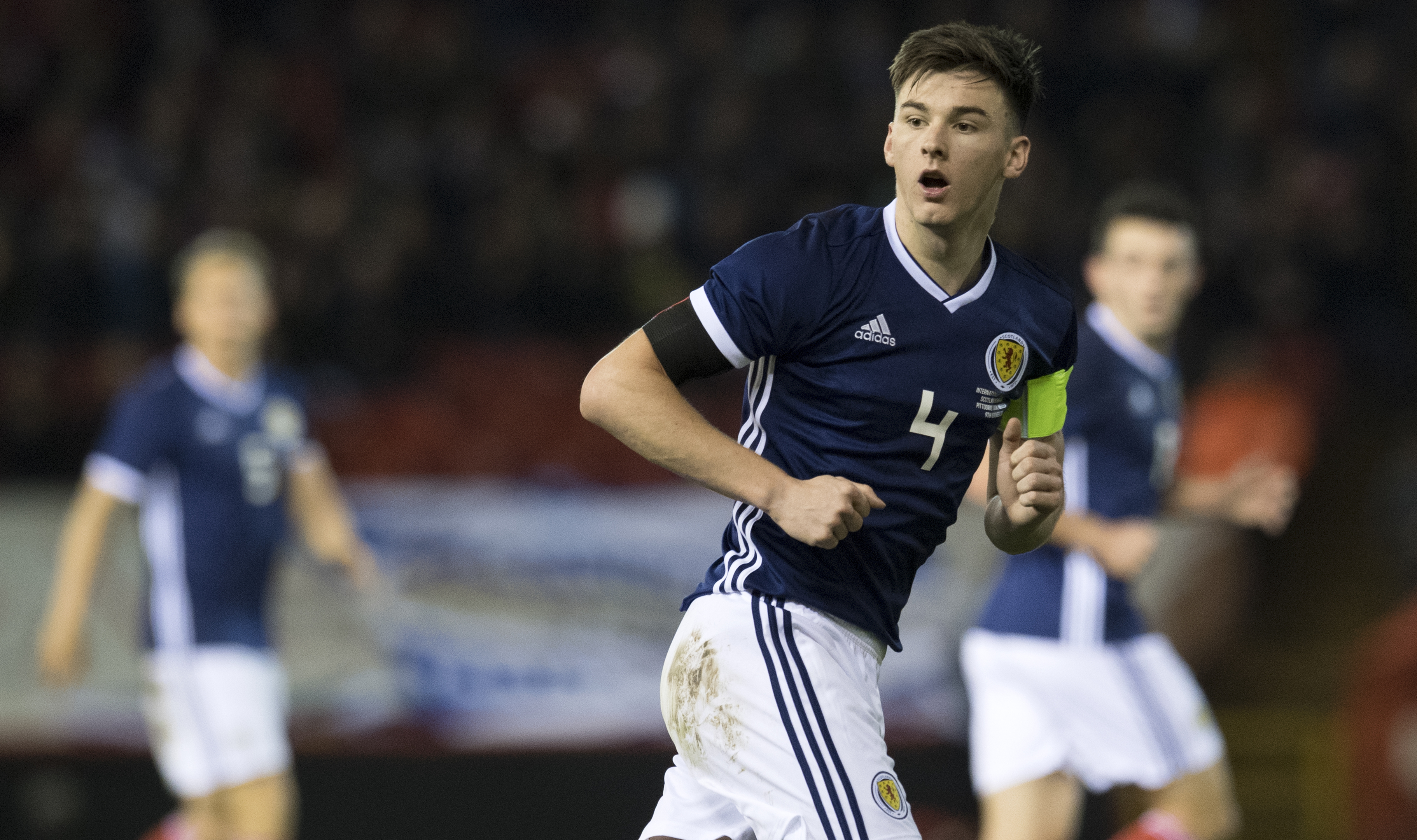 Kieran Tierney in action for Scotland (SNS Group / Craig Williamson)