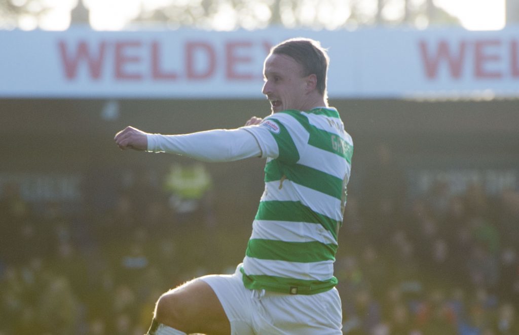 Celtic's Leigh Griffiths celebrates his goal (SNS)
