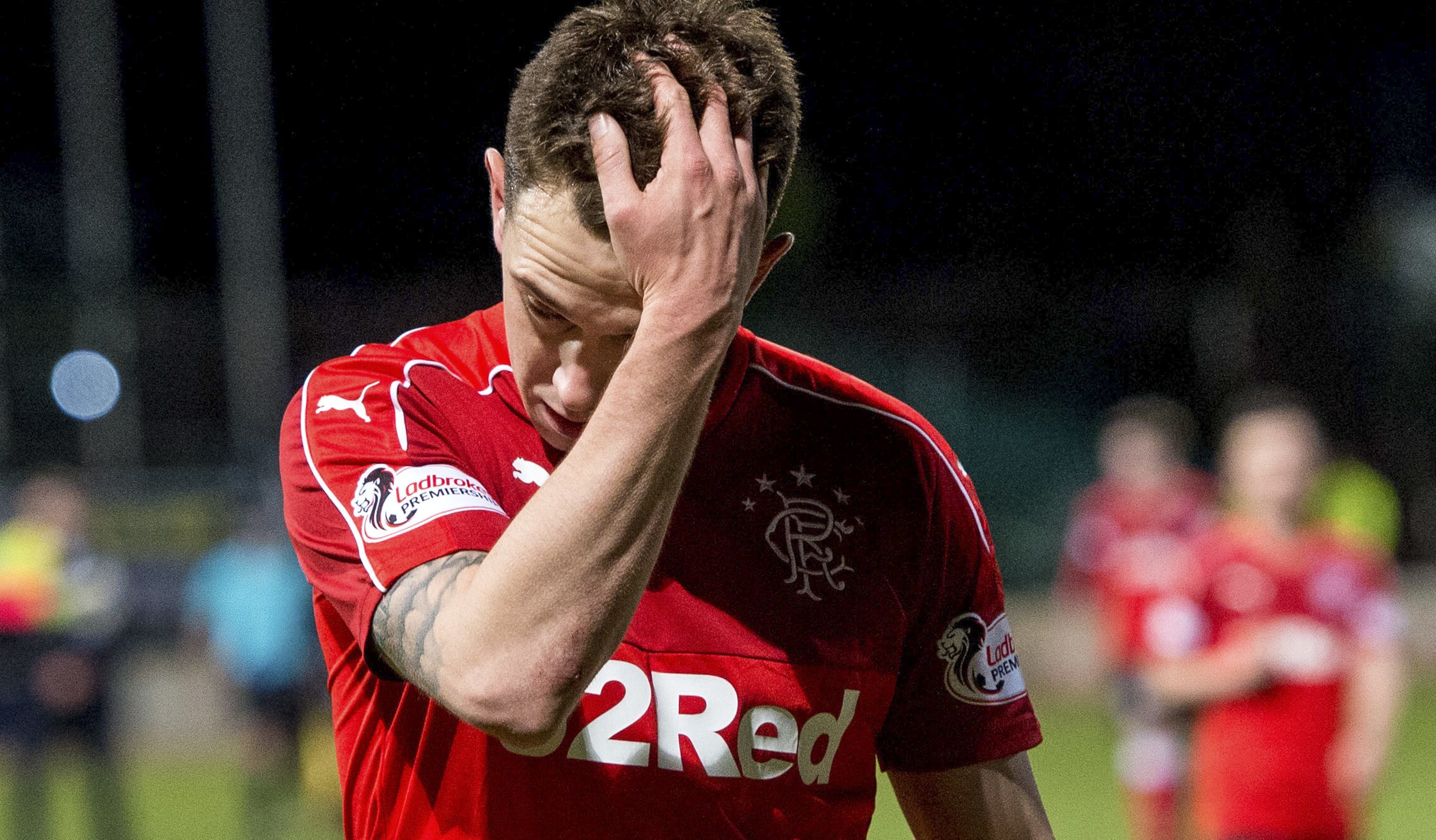 Dejection for Rangers' Ryan Jack at full-time (SNS Group / Ross Parker)