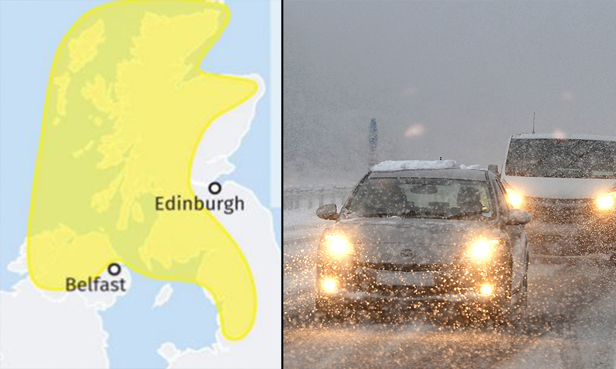 The Met Office has issued warnings over ice and snow (Met Office & Sandy Cook / DC Thomson)