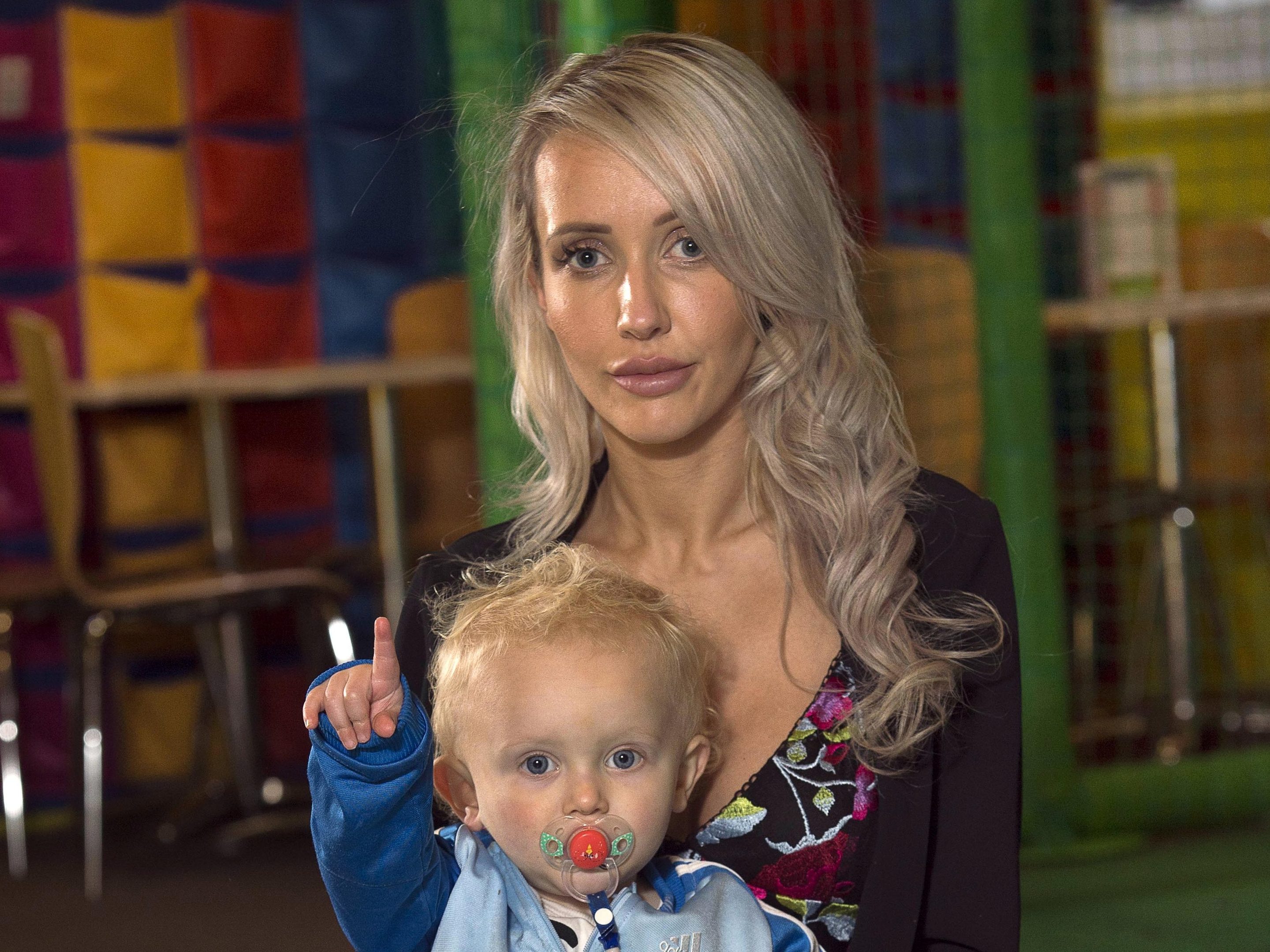 Young mum Donna Matheson (28) with her 18 month old son Cruze (Trevor Martin)