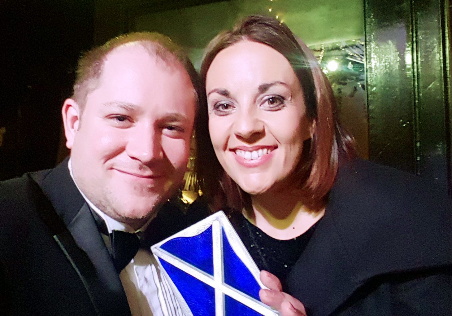 Kezia Dugdale with Labour party Comms director, Alan Roden